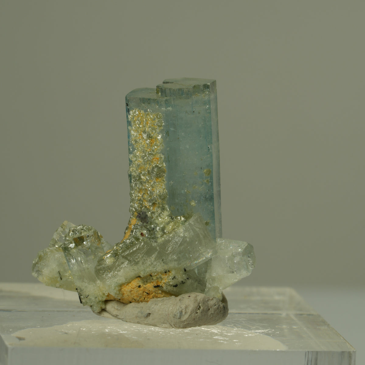 Seltene Aquamarin, Muskovit Stufe Erongo, Namibia 21*20*10mm #15296