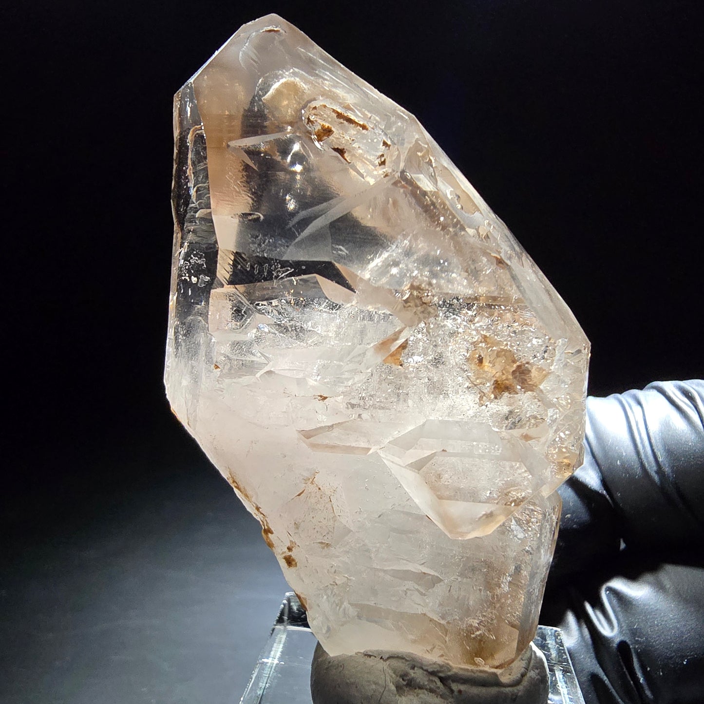 Phantom Rauchquarz Fenster Doppelender Stufe Goboboseb, Namibia 61*38*24mm