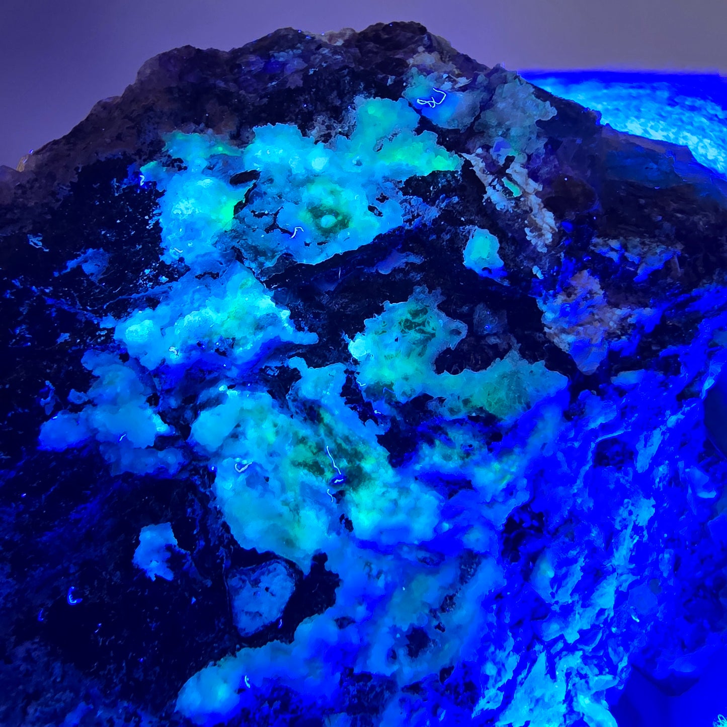 Fluorite fantôme XL, muscovite, hyalite, quartz fumé, tourmaline Schörl, Erongo, Namibie, 134 x 100 x 77 mm