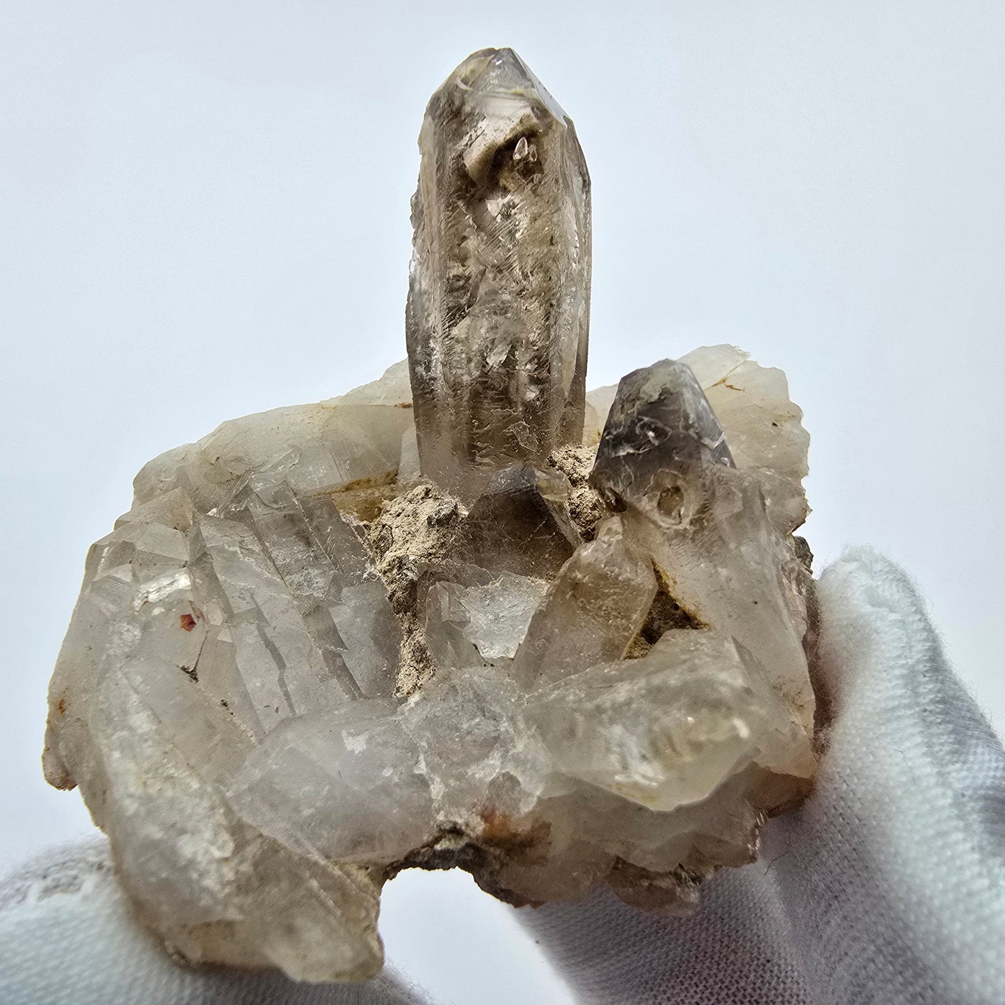 Phantom Rauchquarz Zepter auf Matrix Goboboseb, Namibia 57*51*47mm Sammlung