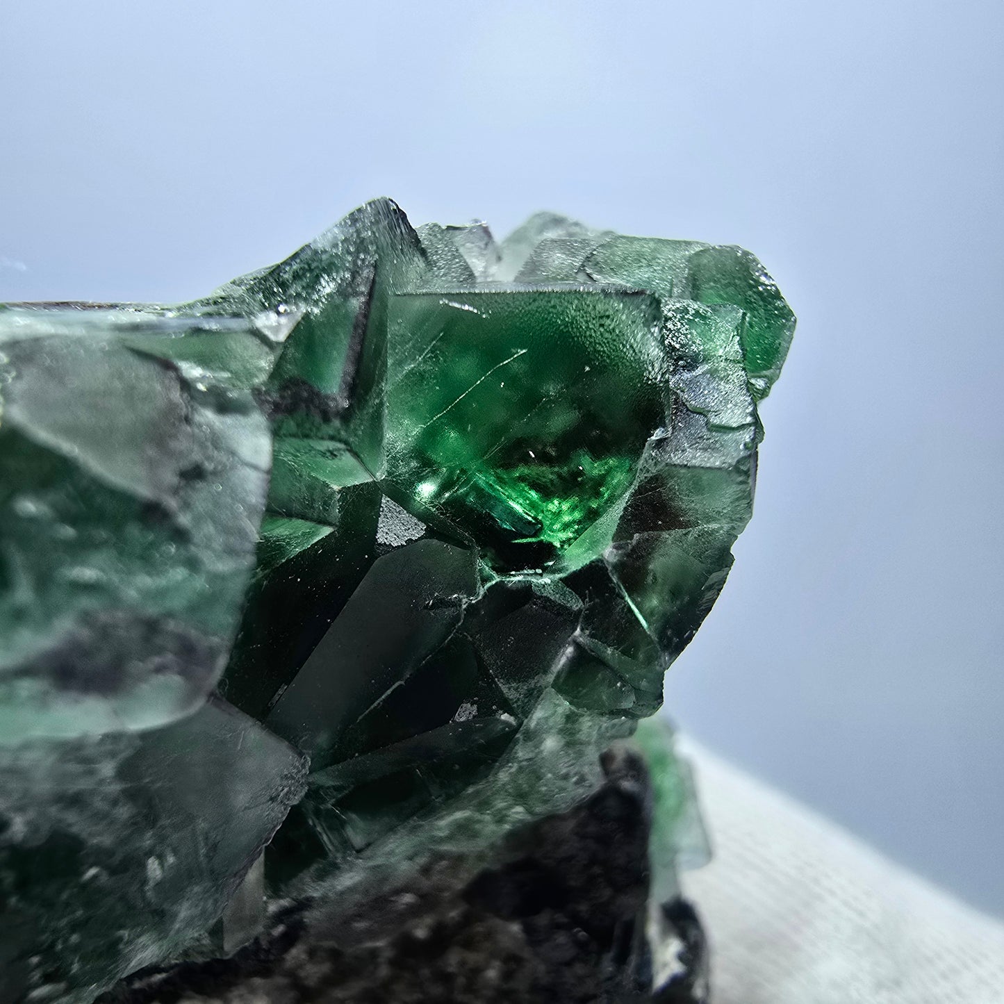 Phantom Fluorite Cube Schorl Tourmaline Muscovite Specimen Erongo Namibia 102*62*54mm