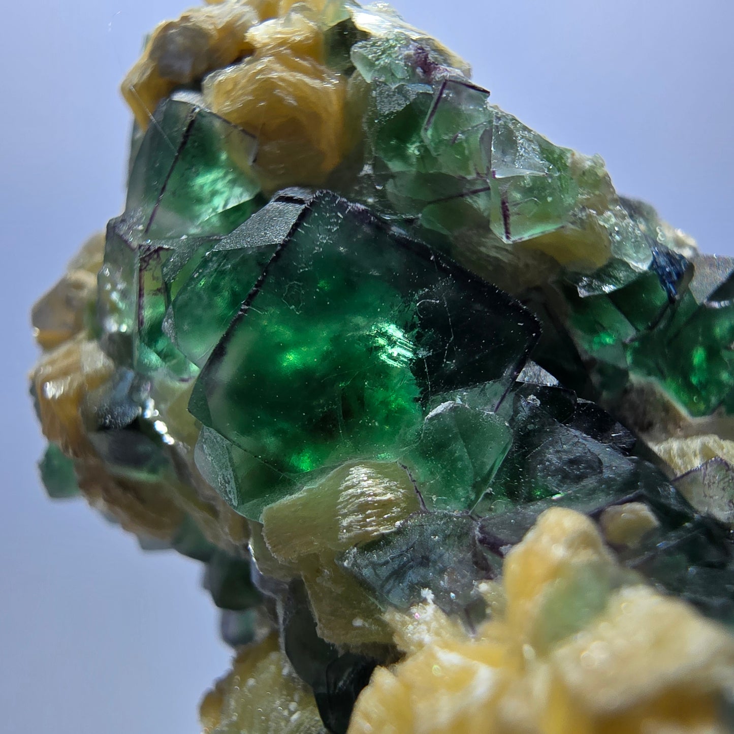 Phantom Fluorite Cube Schorl Tourmaline Muscovite Specimen Erongo Namibia 102*62*54mm