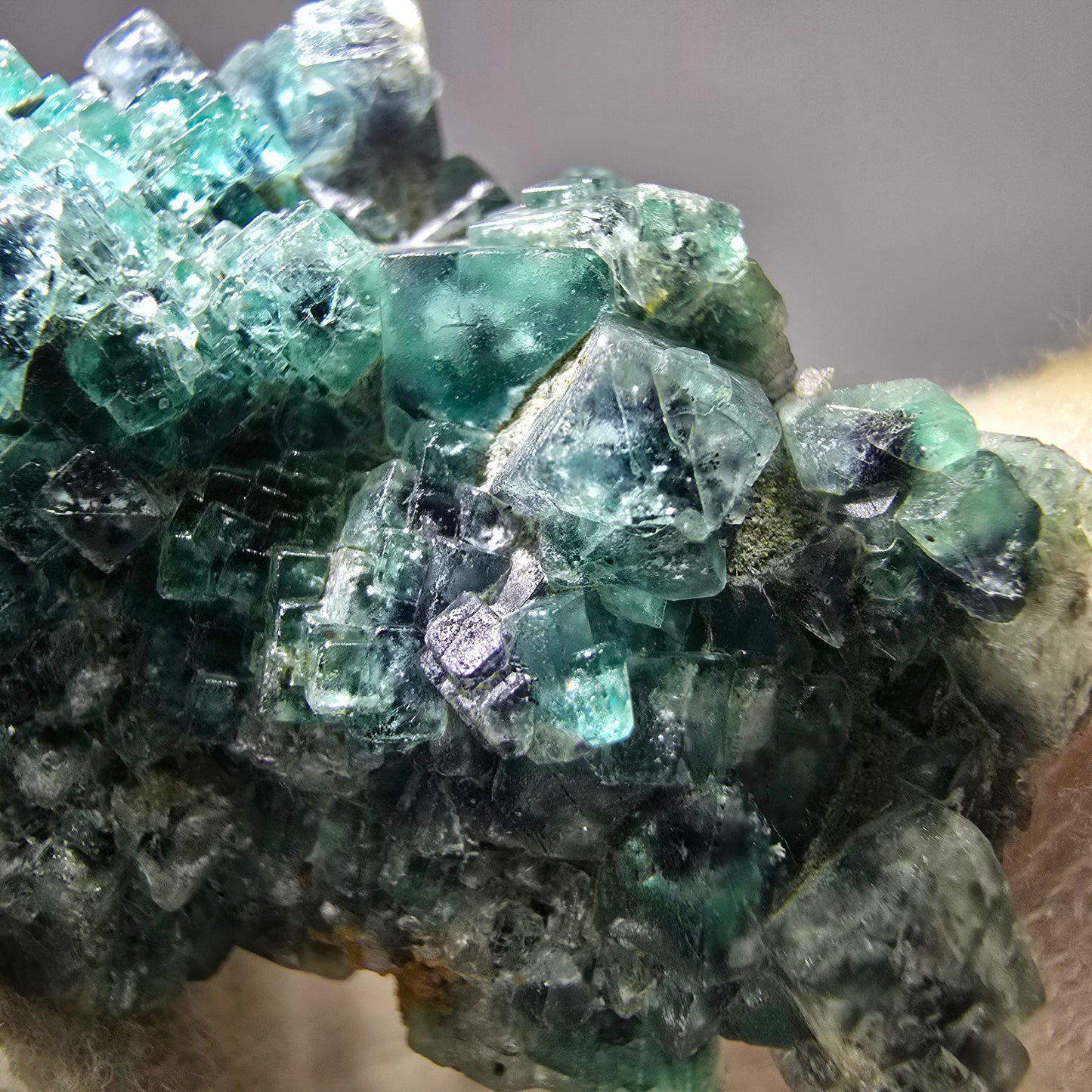 Cube de fluorite fantôme zonal, spécimen de tourmaline Schorl, Erongo, Namibie, 72 x 33 x 31 mm