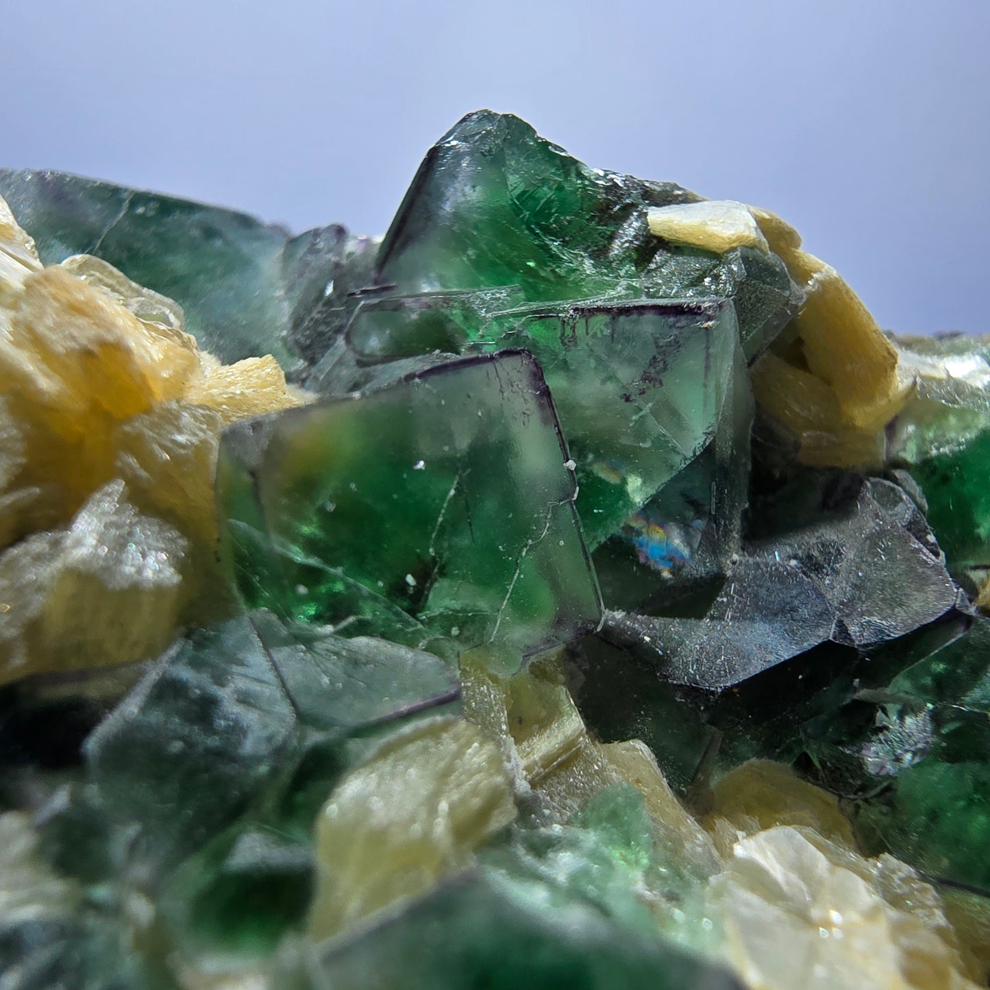 Phantom Fluorite Cube Schorl Tourmaline Muscovite Specimen Erongo Namibia 102*62*54mm