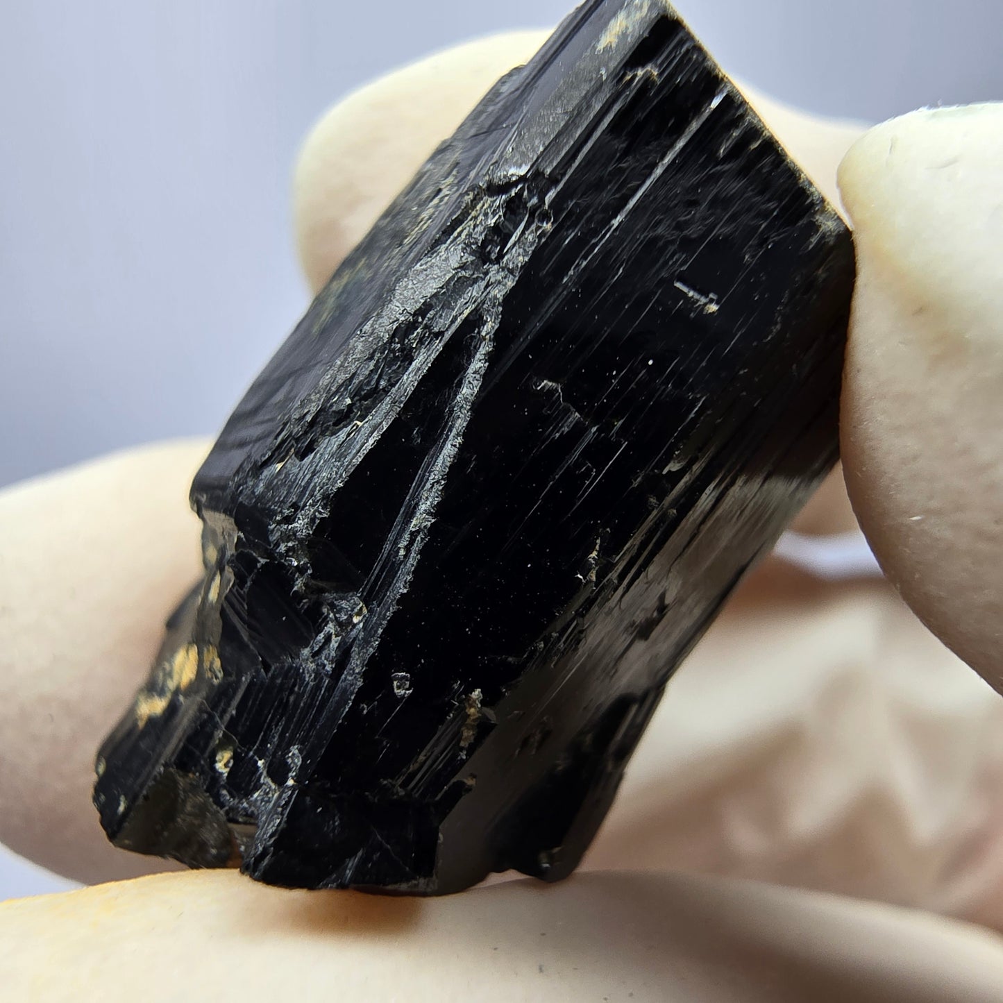 Schöne Schörl Turmalin Stufe schwarz Erongo, Namibia 24*12*14mm Sammlung