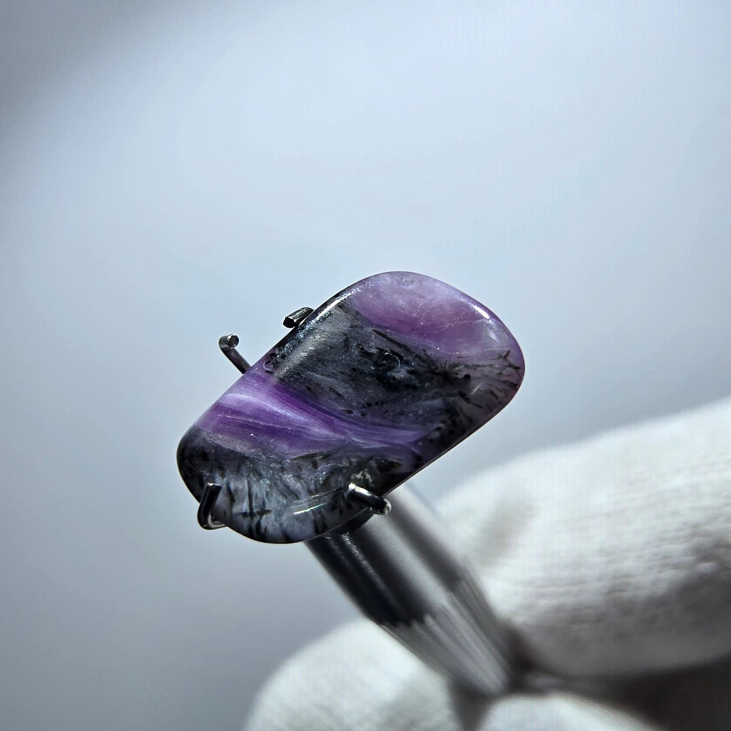 Rare Charoite crystal purple, polished Russia 12*7*3mm