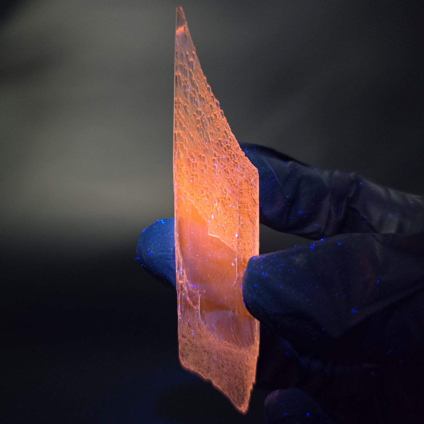 Seltener Kunzit, Spodumen Kristall rosa weiß UV Mineral 97*18*13mm aus Brasilien
