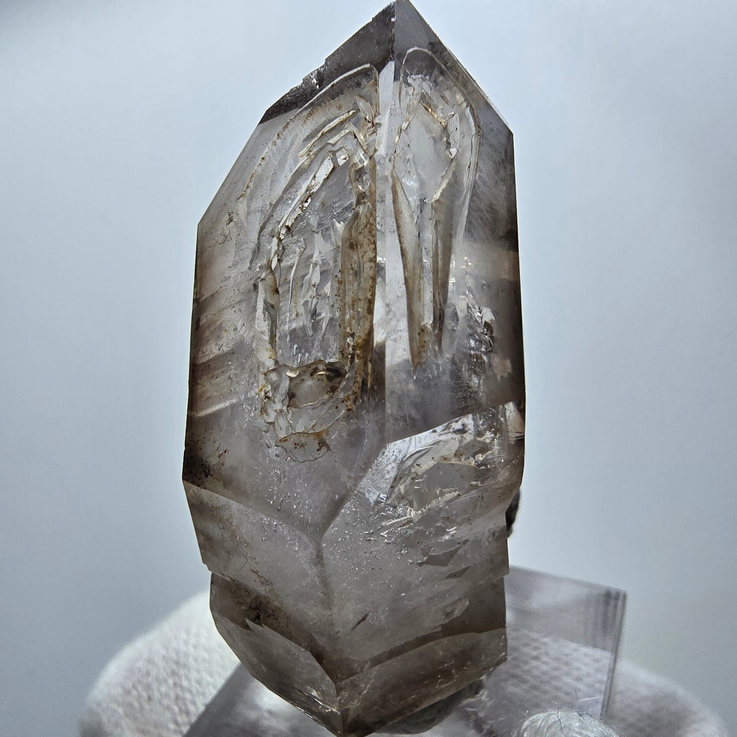 Klare Phantom Rauchquarz Zepter Stufe Goboboseb, Namibia 49*31*21mm