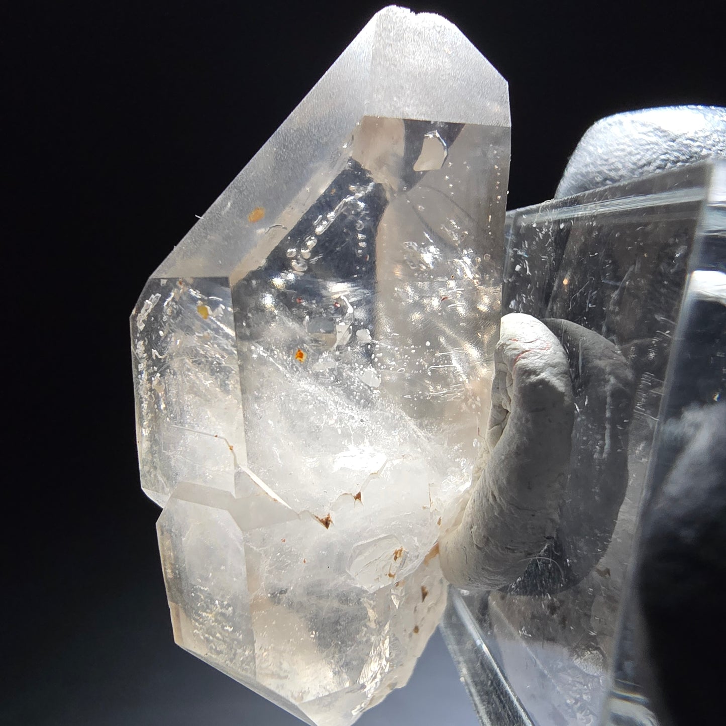 Phantom Rauchquarz Doppelender Zepter Goboboseb, Namibia 41*19*18mm Sammlung