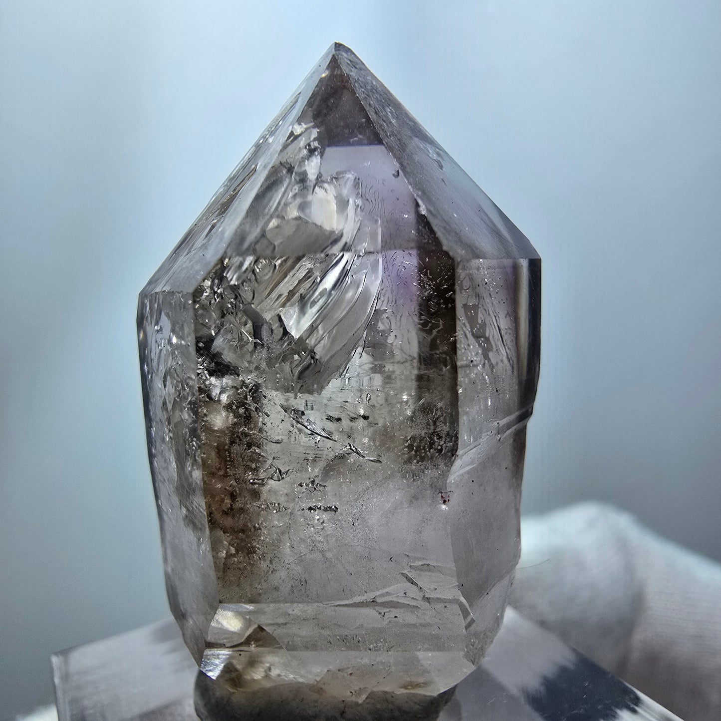 Phantom Amethyst Rauchquarz Fenster Zepter Goboboseb, Namibia 37*24*22mm