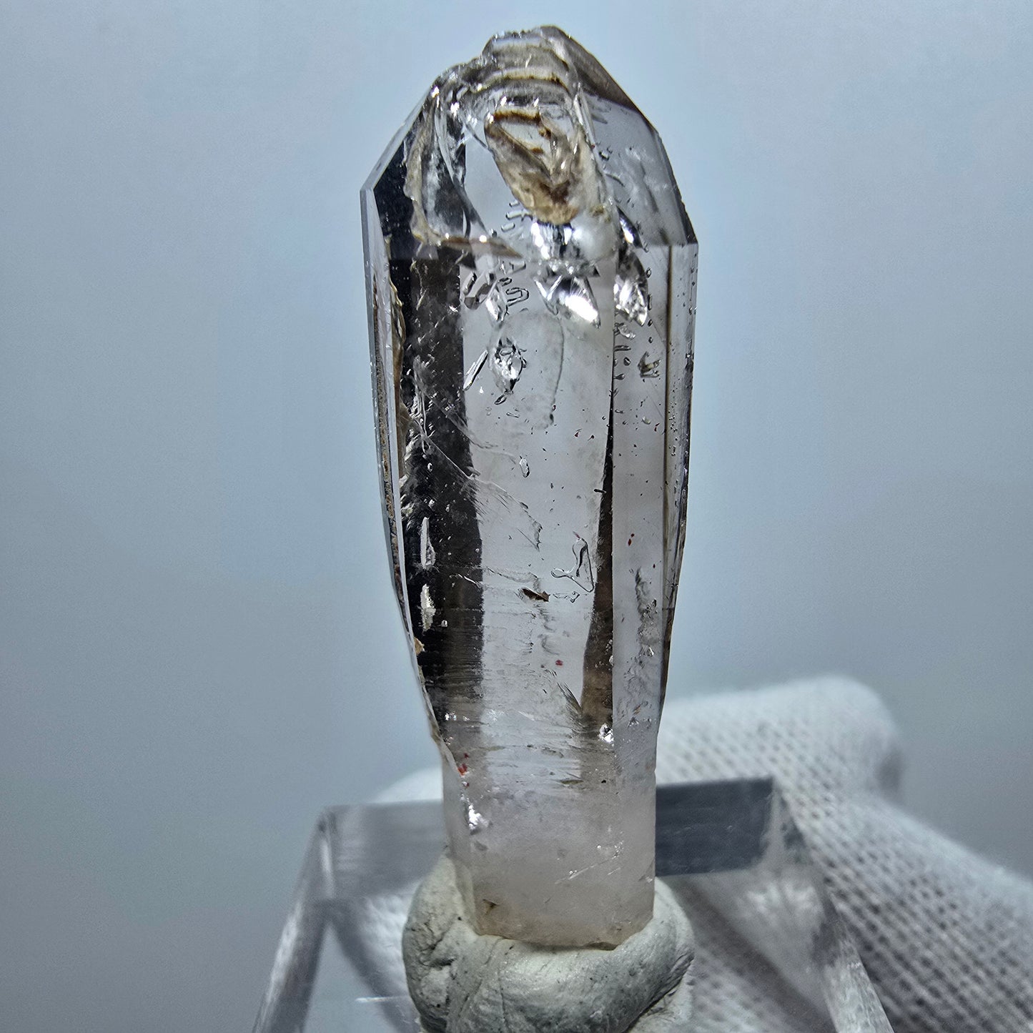 Clear Phantom Smoky Quartz Scepter Point Goboboseb, Namibia 42*11*11mm