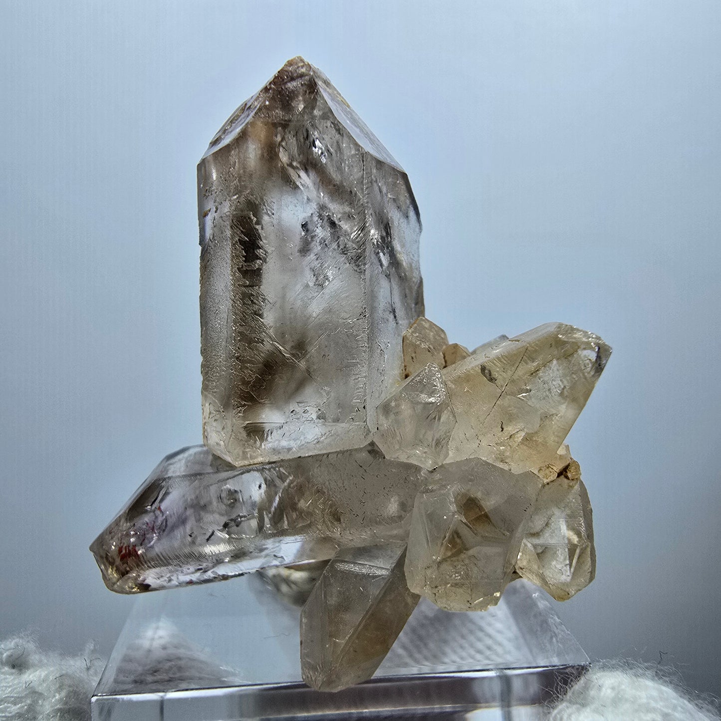 Amas de quartz fumé Harlequin Enhydro, 1x Bubble Goboboseb, Namibie 37 x 34 x 18 mm