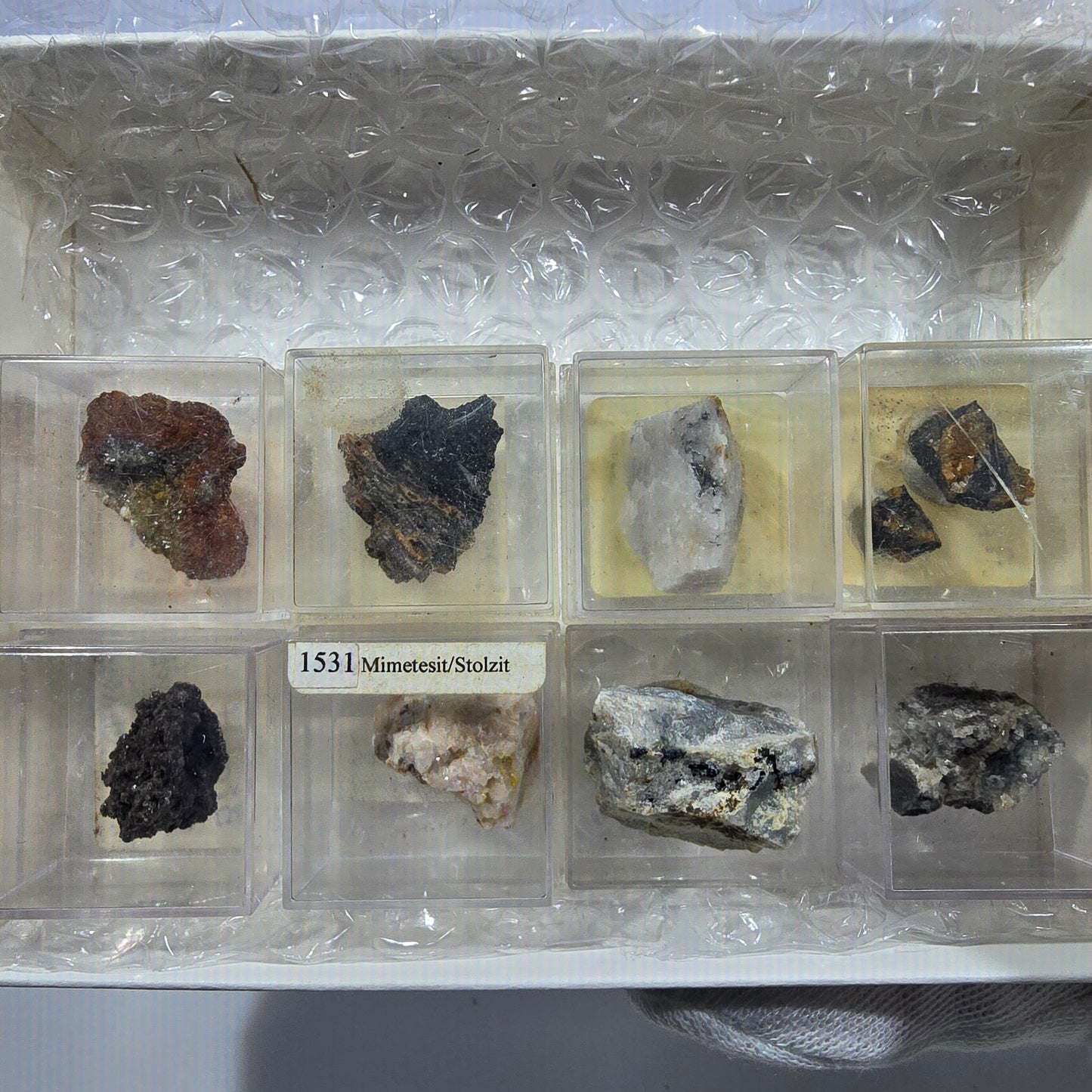 Collection de minéraux Micromount TOP Allemagne - 8 pièces Allemagne #8057