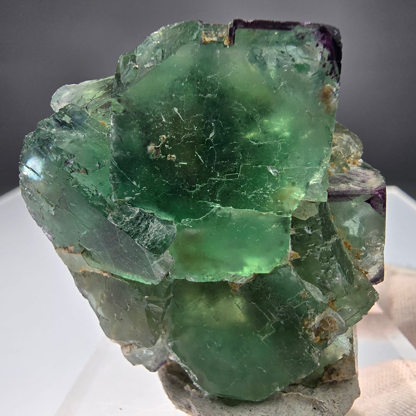 Zonare Phantom Fluorit Würfel Stufe grün lila Okorusu, Namibia 49*41*22mm