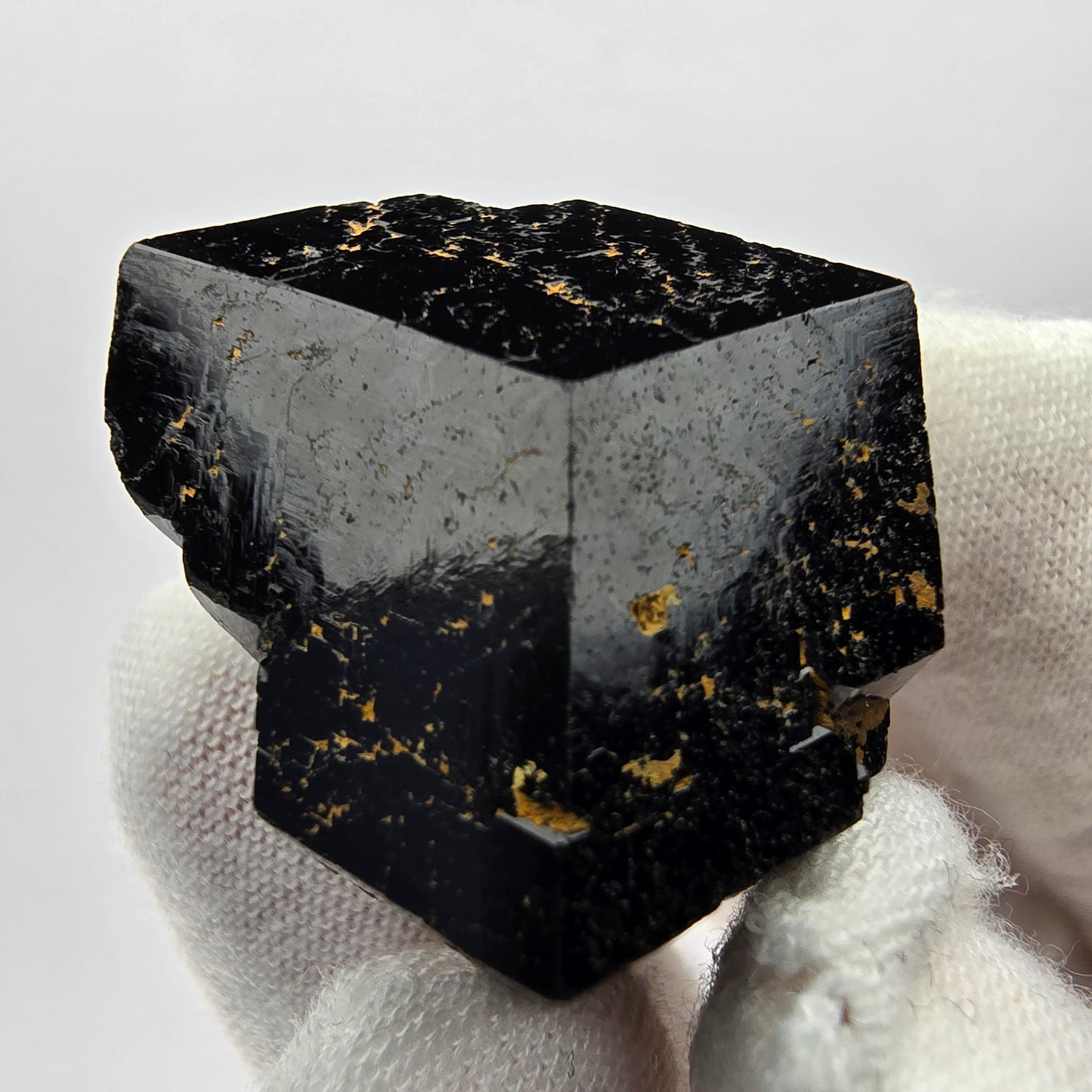 Symmetrischer Schörl Turmalin Kristall Erongo, Namibia 29*26*27mm Sammlung