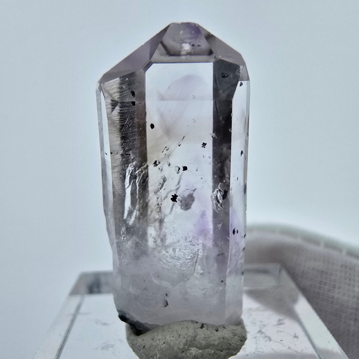 Phantom Amethyst Hämatit Kristall Streep Mine Goboboseb Namibia 29*13*8mm
