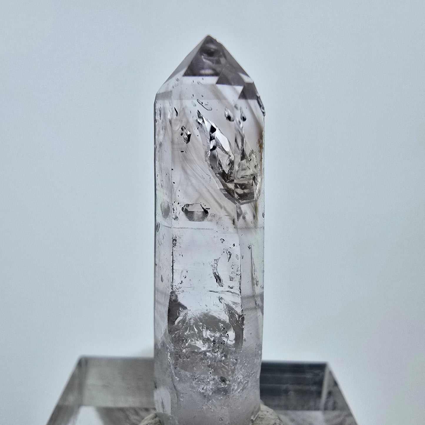 Klare Lemurian Phantom Amethyst Spitze Goboboseb, Namibia 32*7*9mm