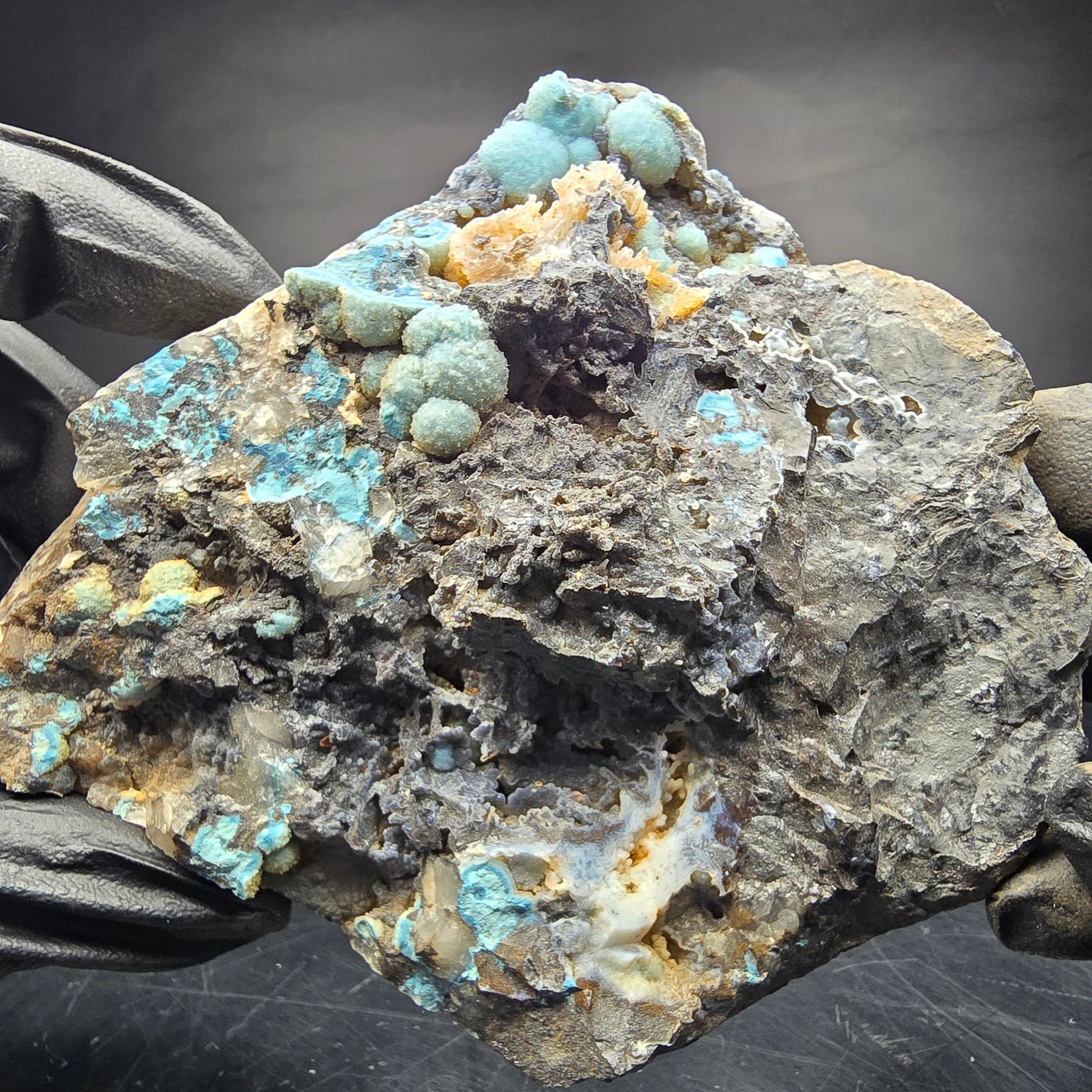 Seltene große Shattuckit Stufe blau Kaokoveld, Namibia 107*103*30mm Sammlung