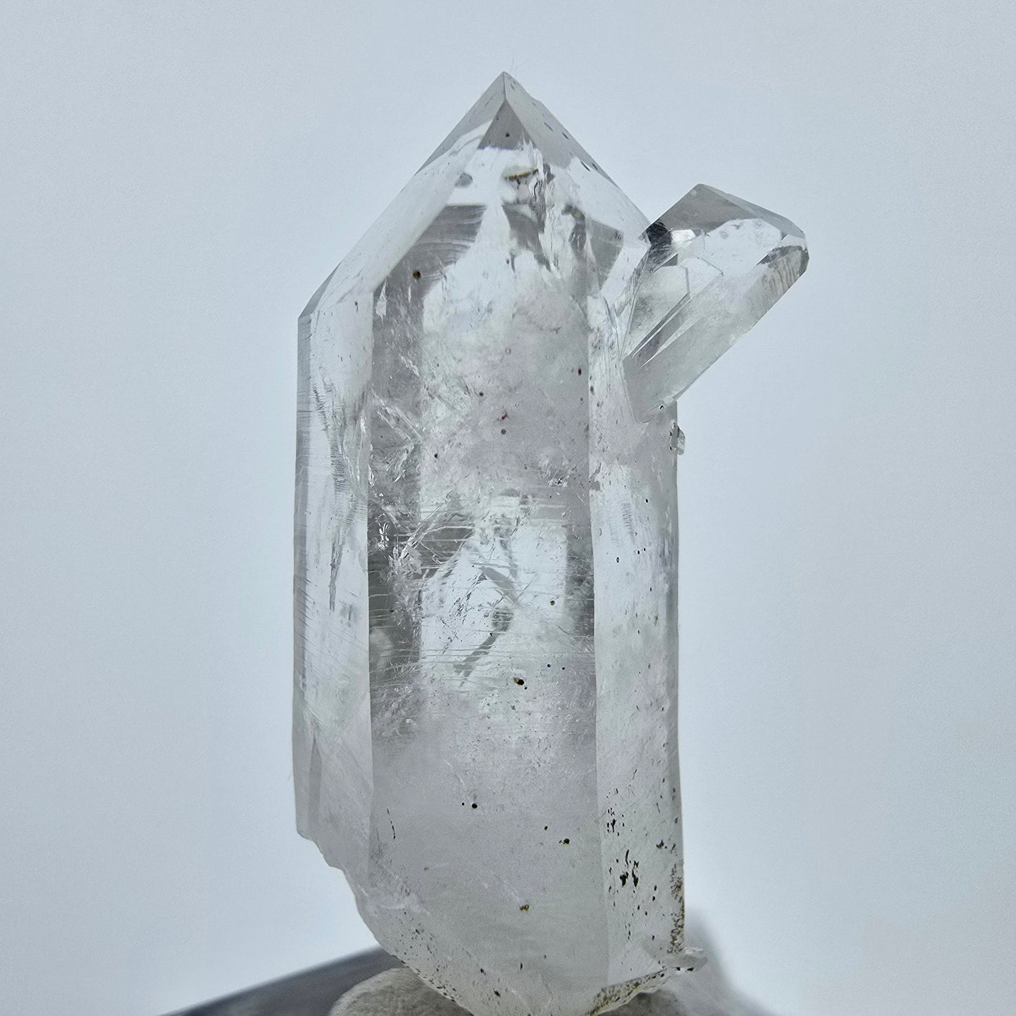 Enhydro Lemurian Phantom Quarz Spitzen Streep Mine Goboboseb, Namibia 42*19*15mm