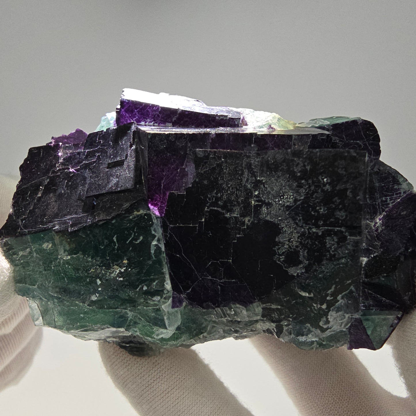 Seltene Fluorit Würfel Stufe 11:11 Angel Pocket, Okorusu Mine Namibia 83*49*48mm
