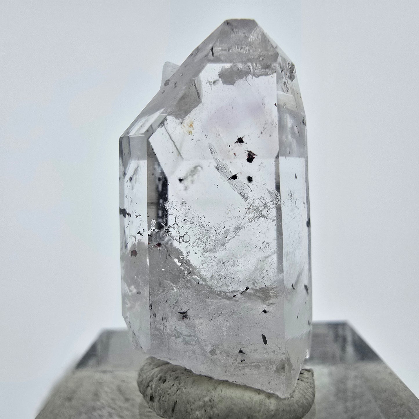 Harlekin Phantom Quarz Kristall Streep Mine, Goboboseb, Namibia 28*14*13mm