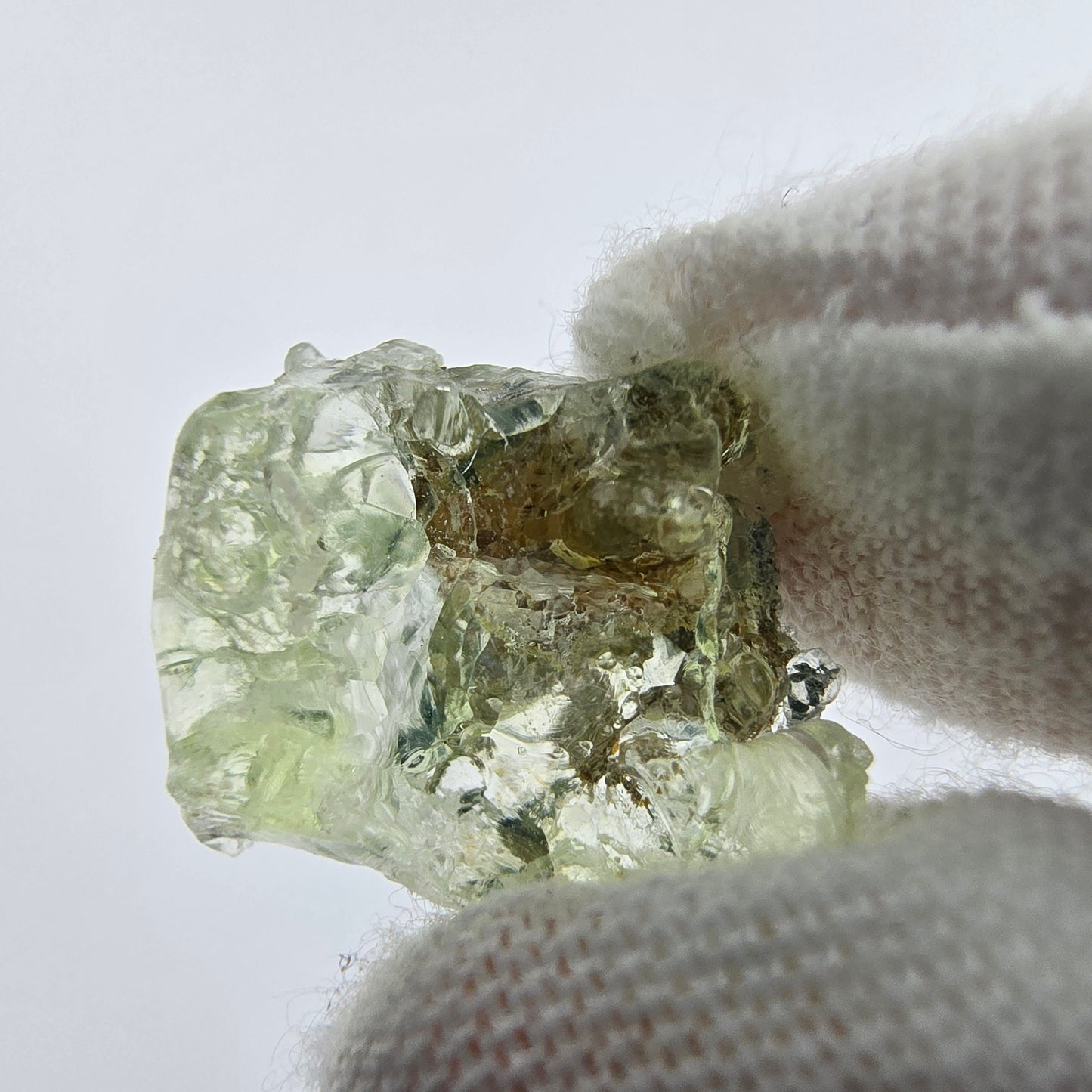 Seltene Hyalit, UV Opal Stufe Erongo, Namibia 15*13*6mm Mineraliensammlung