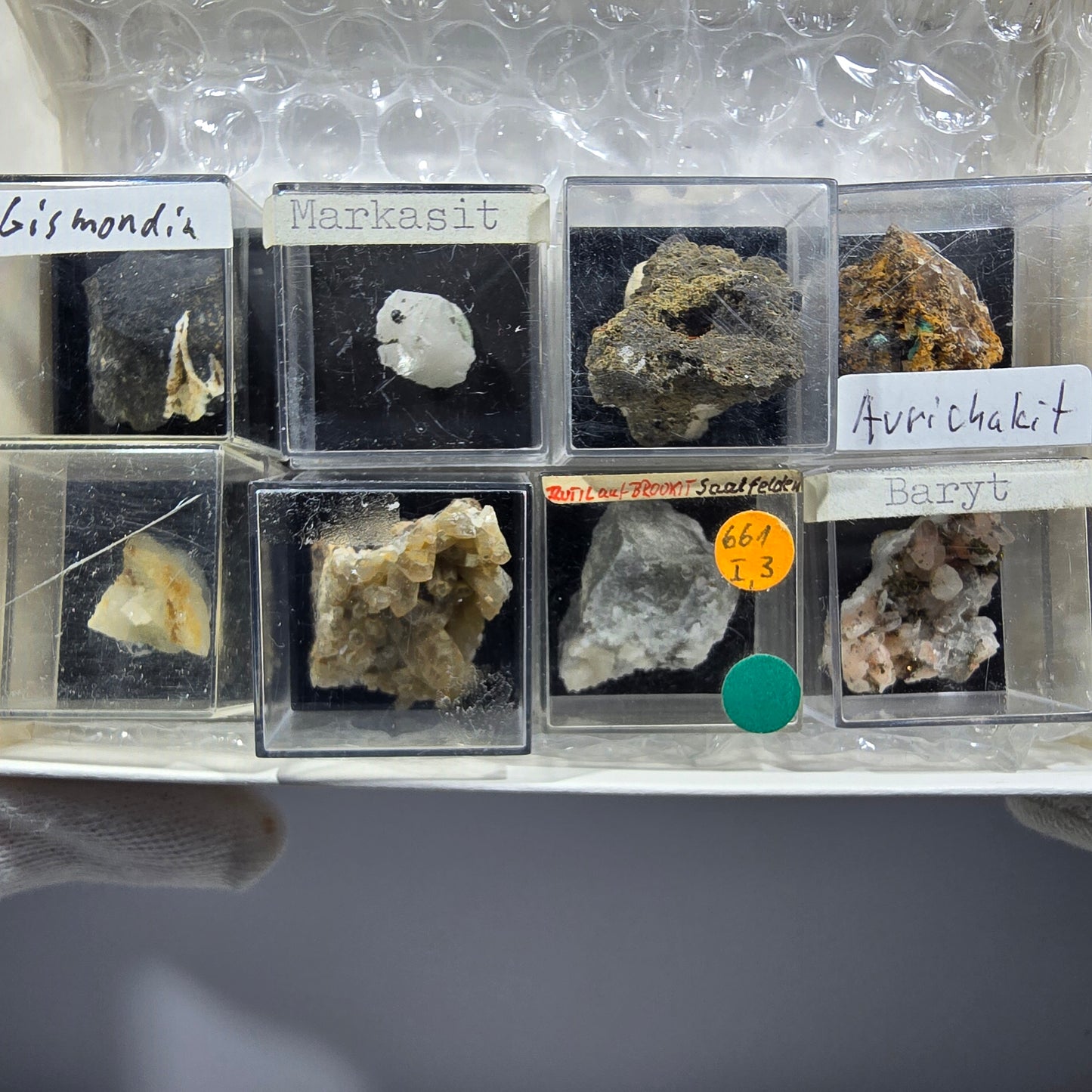 TOP Micromount Mineralien Sammlung Deutschland - 8 Stück Deutschland #8084
