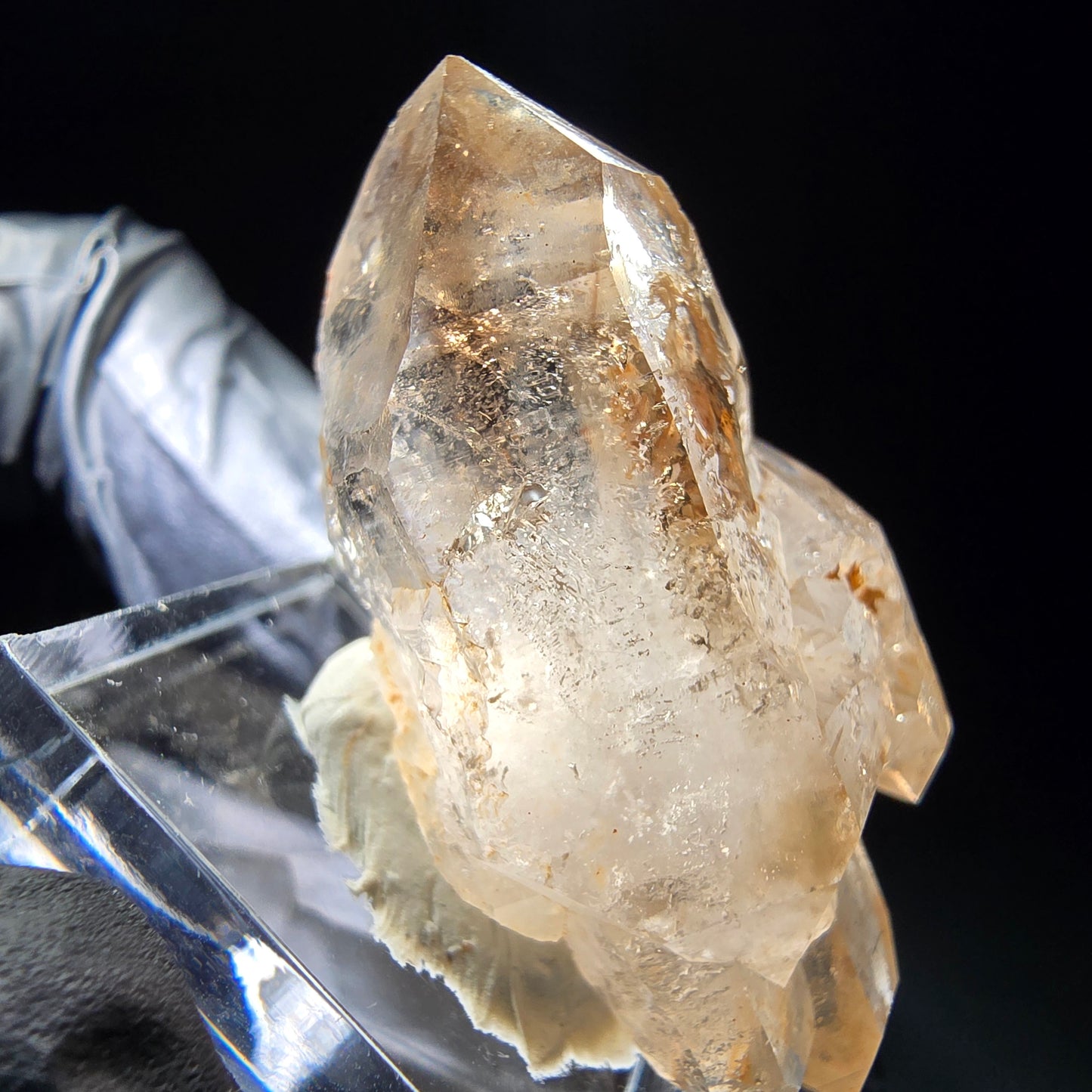 Phantom Rauchquarz Doppelender Stufe Goboboseb, Namibia 44*22*22mm Sammlung
