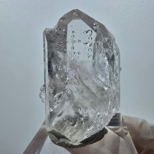 Enhydro Quarz mit Analcim, 2x Blase Streep Mine, Goboboseb, Namibia 38*24*15mm