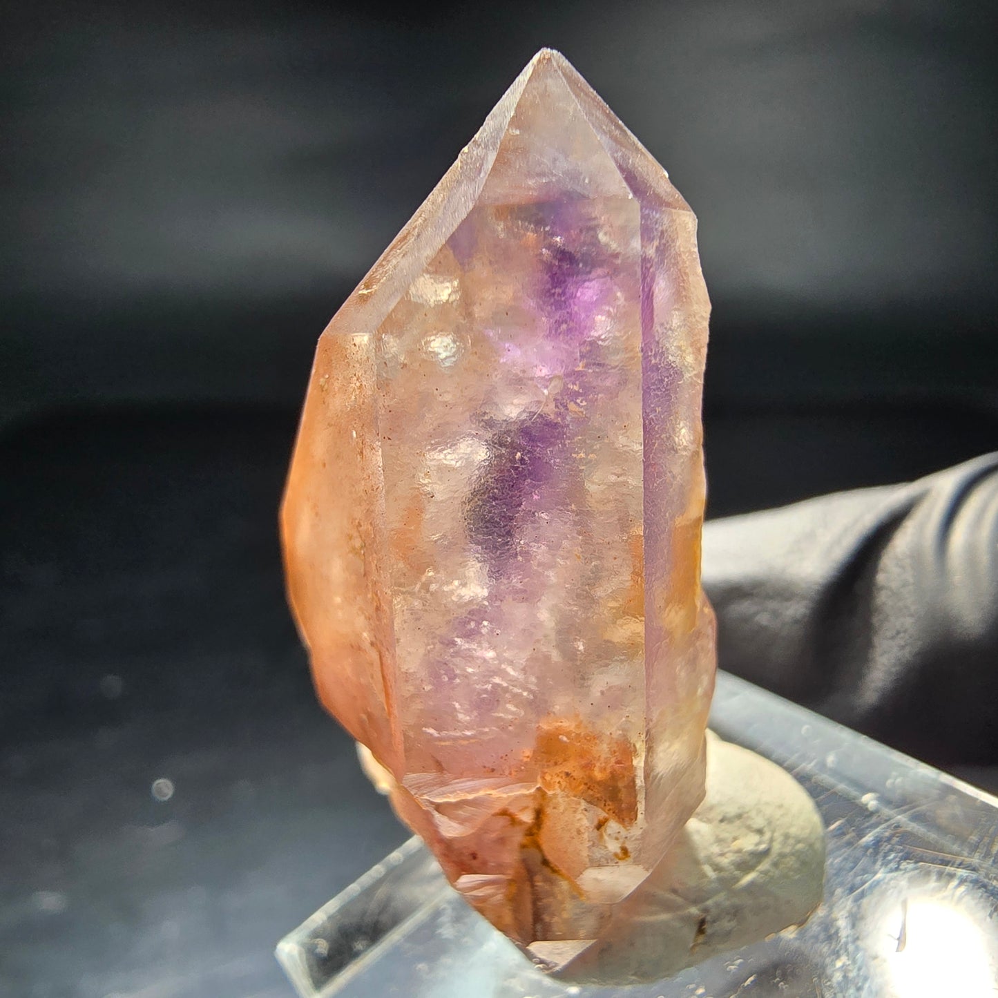 Seltene Phantom Amethyst Doppelender Zepter Brandberg, Namibia 38*18*13mm