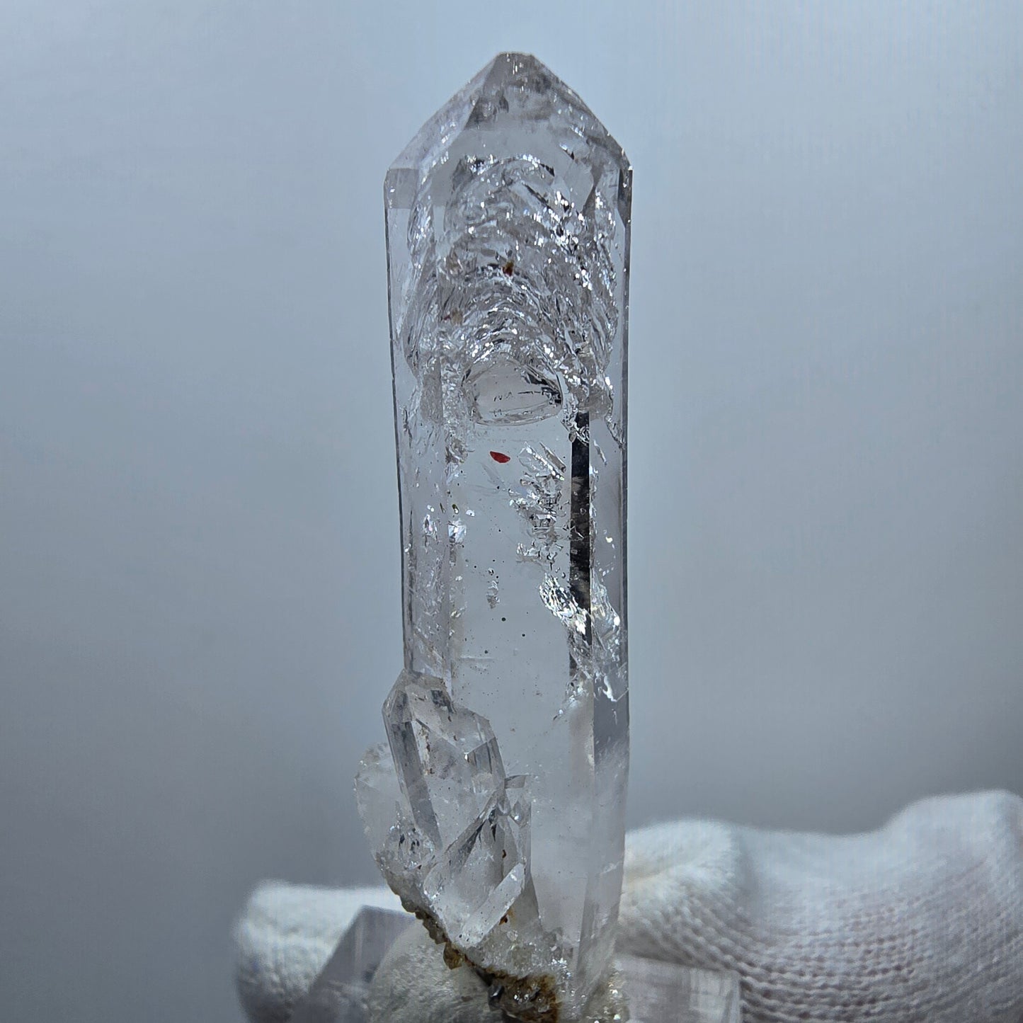 Quartz fumé lémurien Enhydro sur matrice Valentine Pocket Goboboseb Namibie 58 x 23 x 15 mm