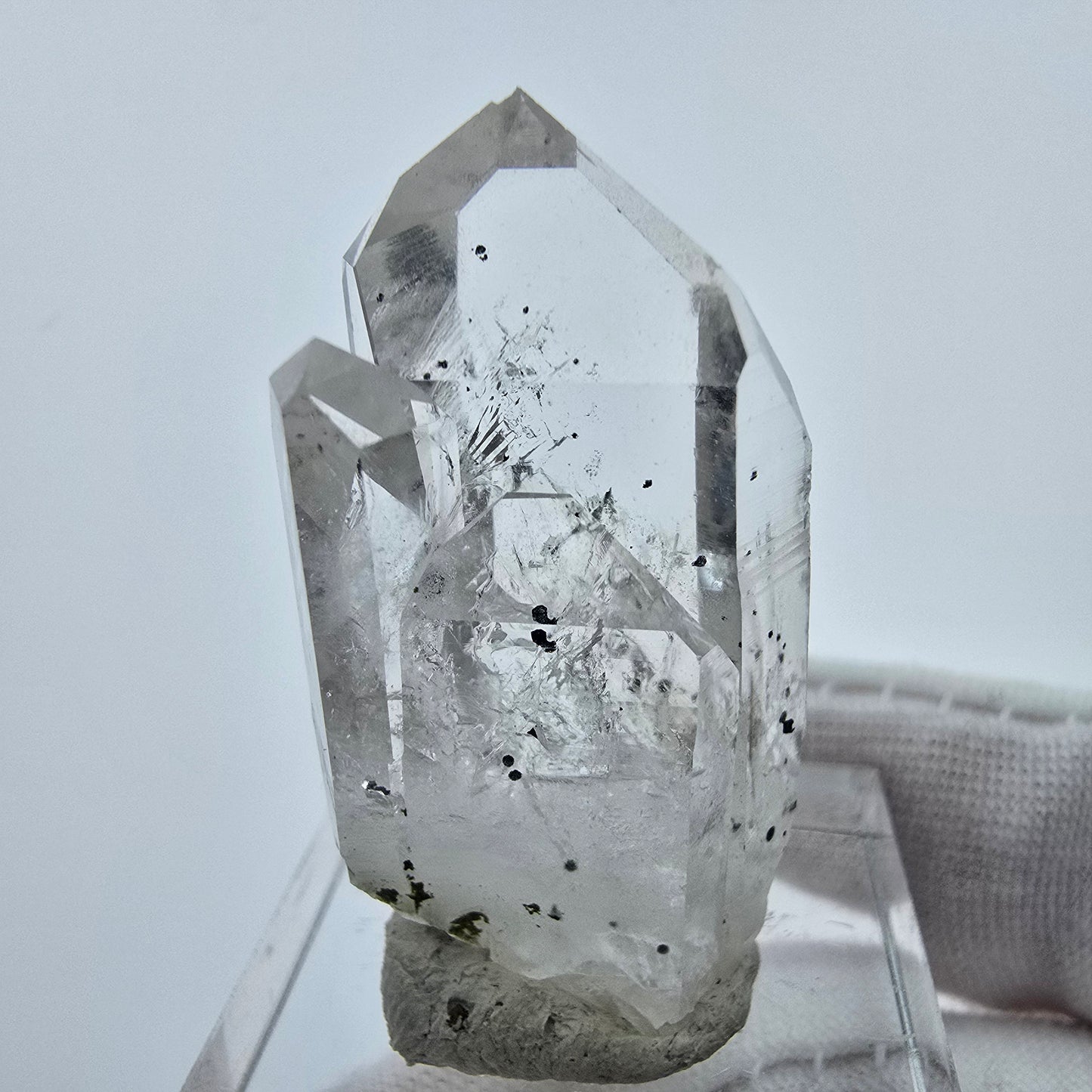 Enhydro Phantom Hämatit Quarz Stufe Streep Mine, Goboboseb, Namibia 35*18*16mm