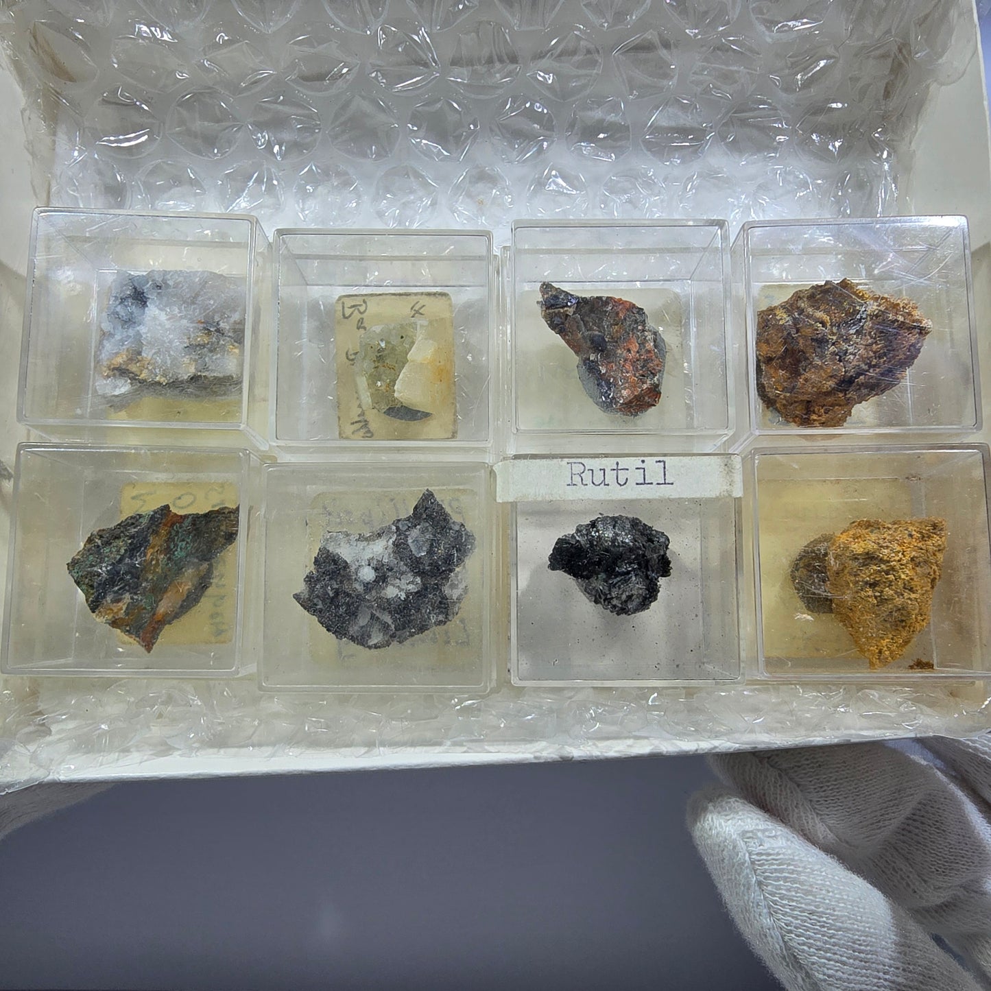TOP Micromount Mineralien Sammlung Deutschland - 8 Stück Deutschland #8070