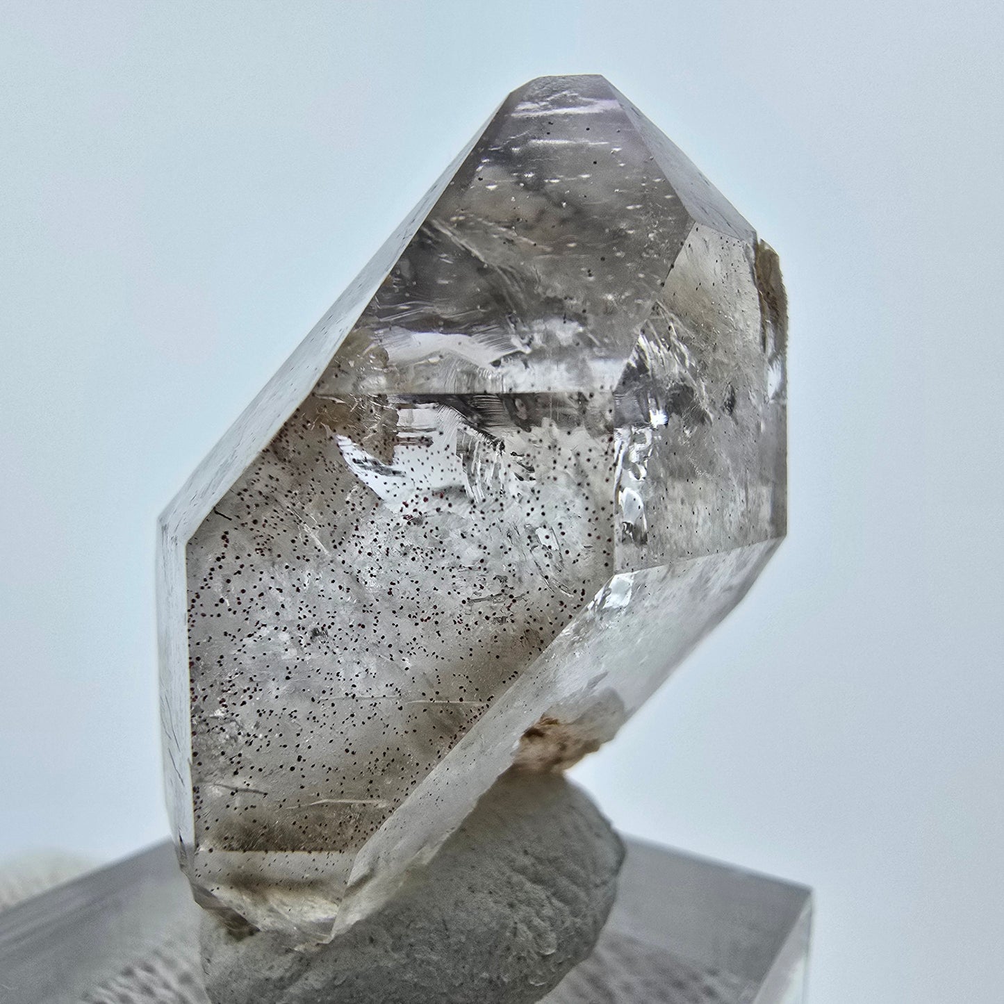 Klarer Phantom Rauchquarz DT Zepter Kristall Goboboseb, Namibia 38*25*18mm