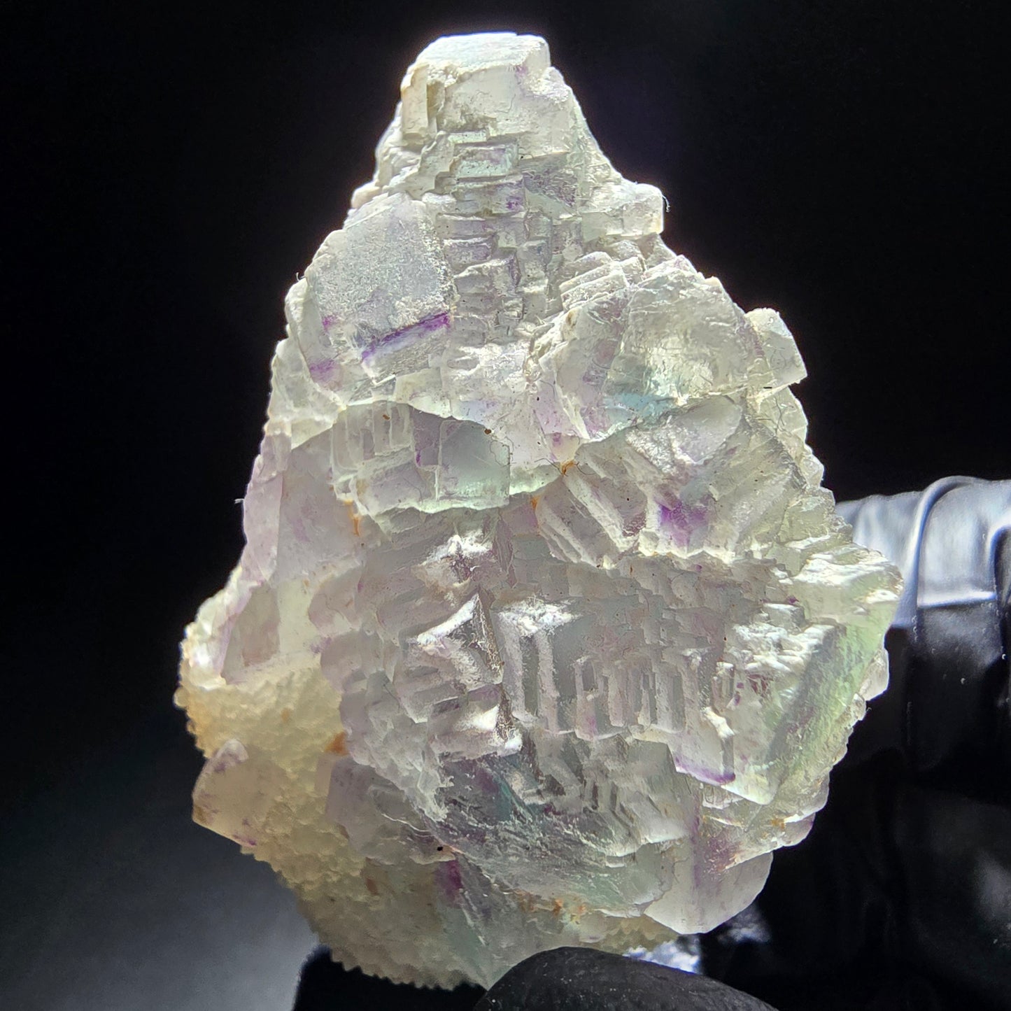 Zonare Phantom Fluorite étape violet vert bleu, étape Omehane, Namibie 54*39*26mm