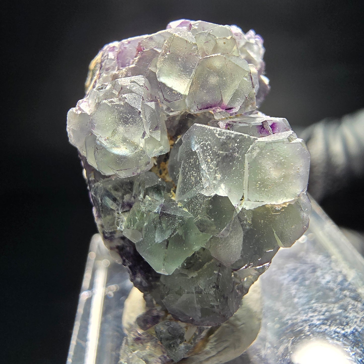 Fluorite Zonare, muscovite, stade orthoclase Erongo, namibie, Collection 29*18*17mm