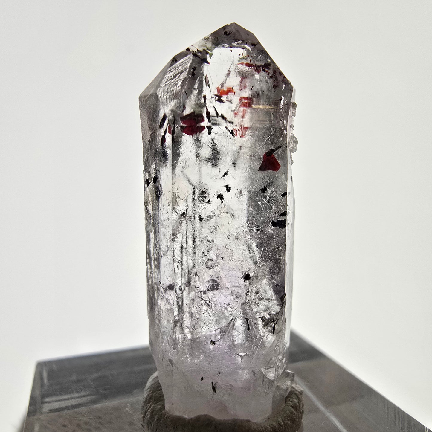Mine d'améthyste Harlequin Phantom Point Streep, Goboboseb, Namibie, 31 x 11 x 9 mm
