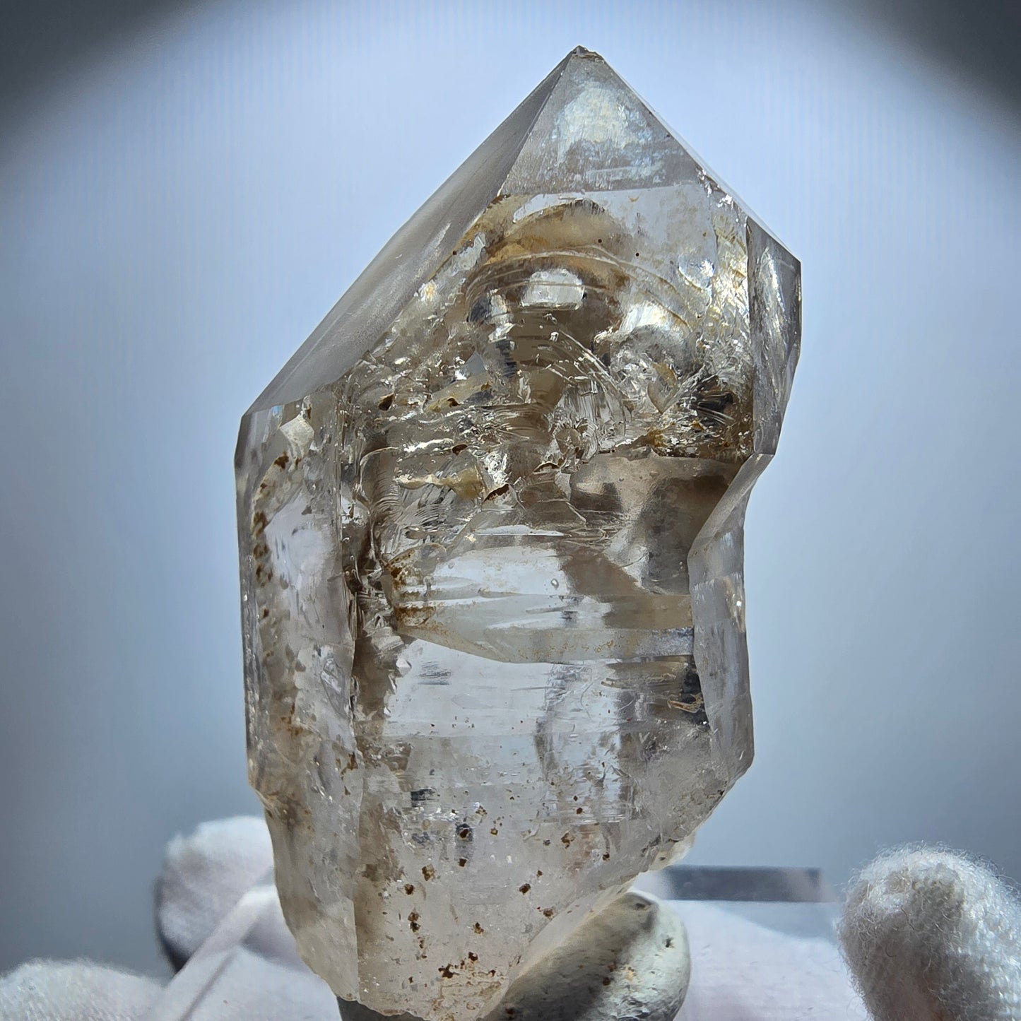 Large Phantom Smoky Quartz Window Scepter Point Goboboseb, Namibia 59*33*29mm