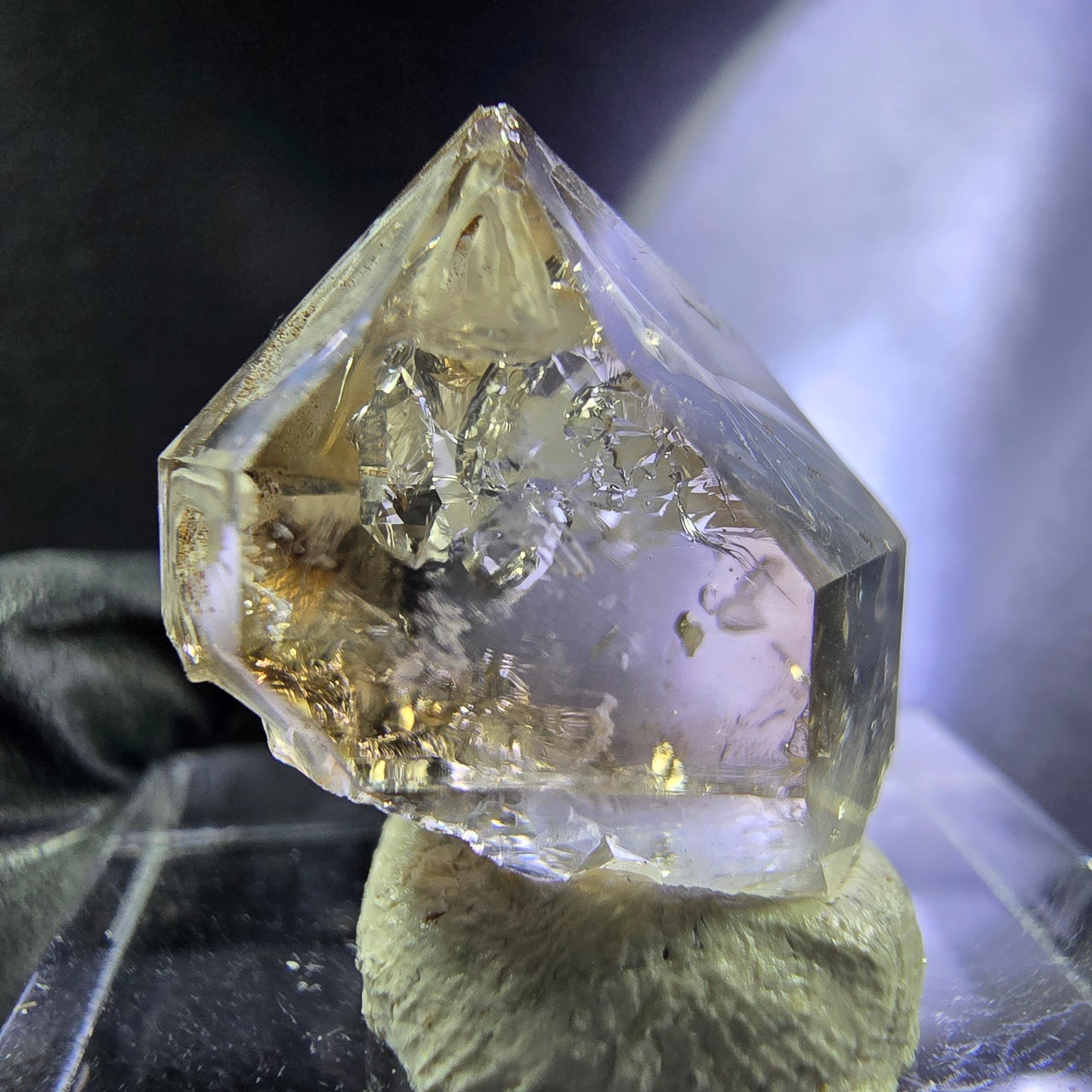 Clear Phantom Smoky Quartz Double Terminated Scepter 18*17*15mm from Goboboseb Namibia