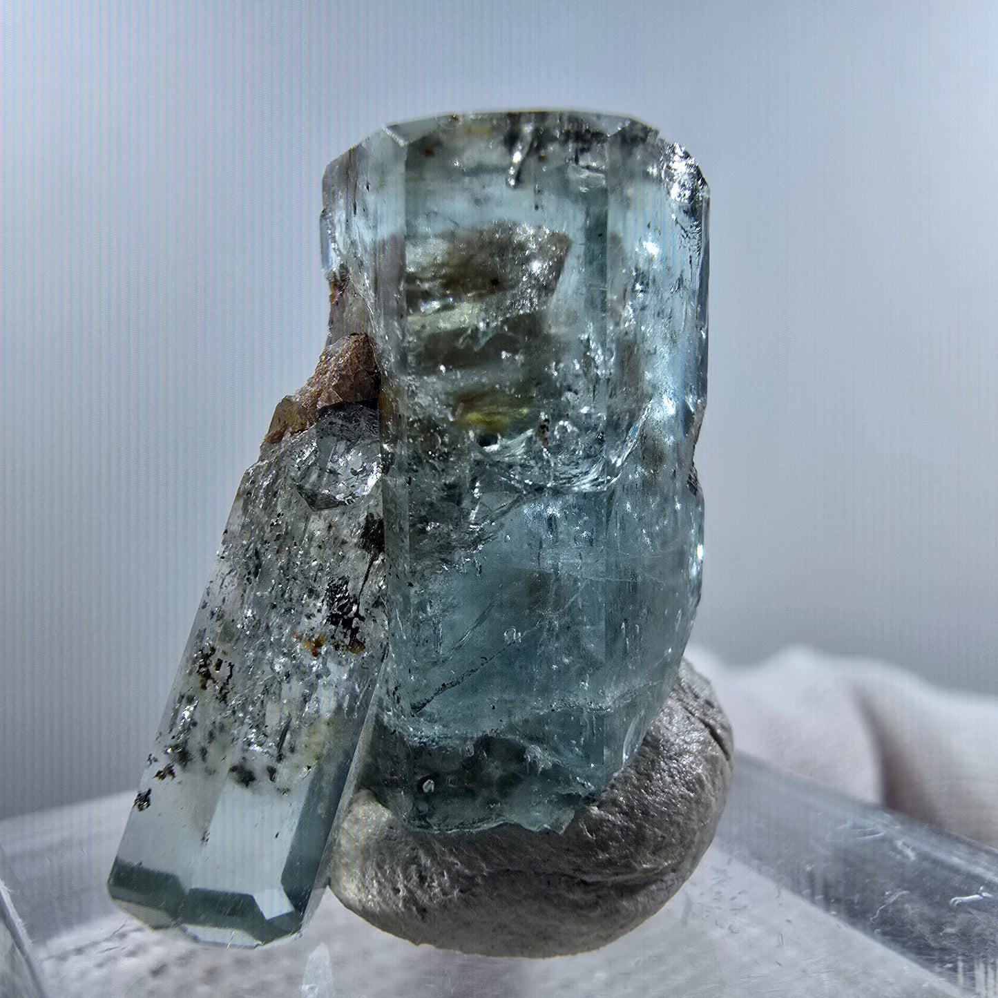 Aigue-marine Setlene, tourmaline Schörl stade Erongo, Namibie 23*12*11mm
