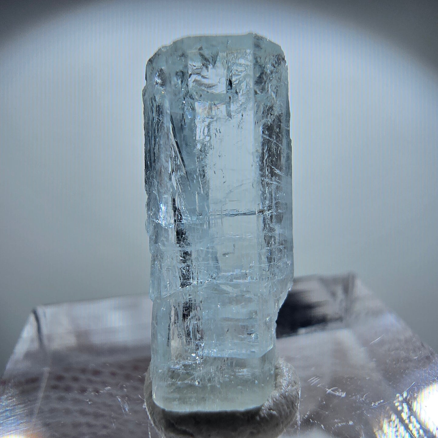 Cristal d'aigue-marine transparent, Nagar bleu, Pakistan 19*8*6mm