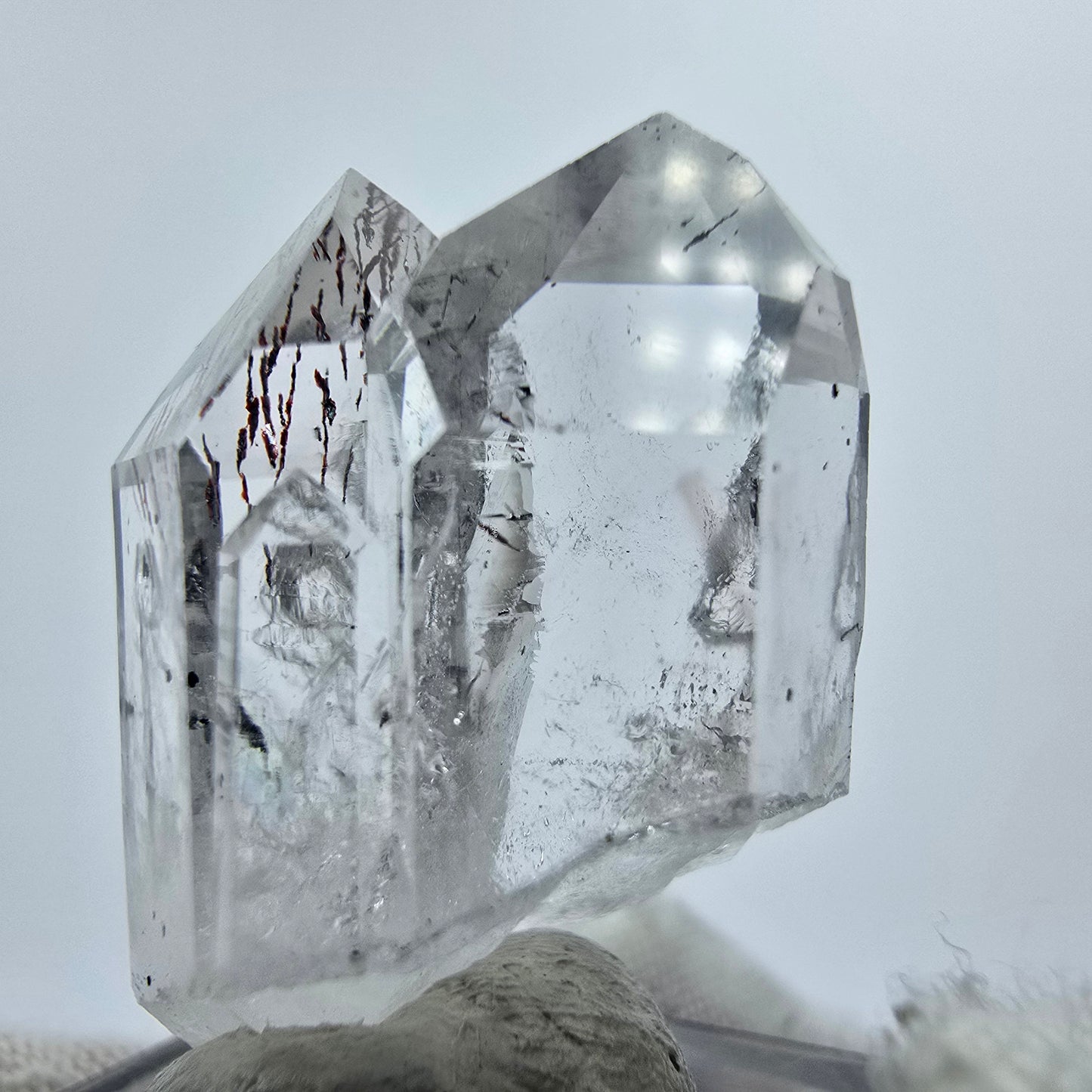 Harlekin Phantom Quarz Kristall Streep Mine Goboboseb Namibia 30*21*14mm
