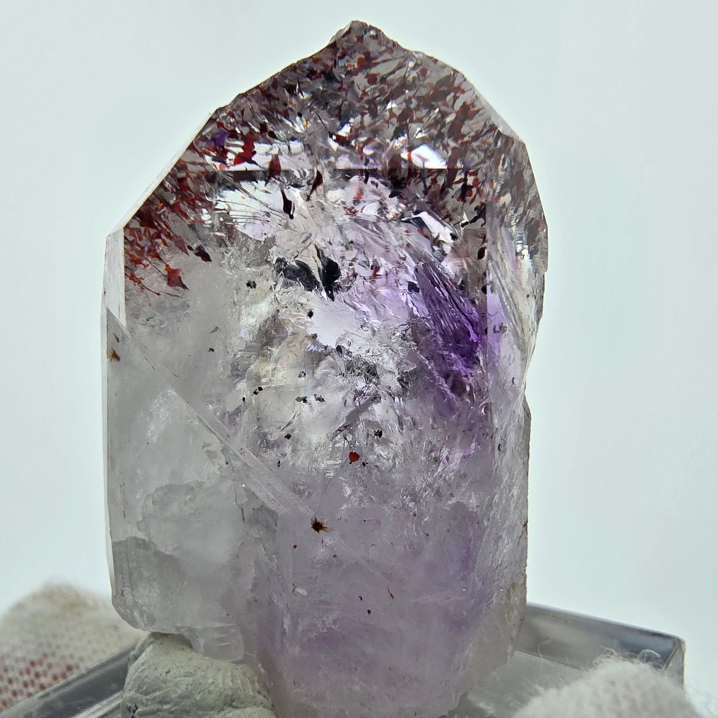 Harlekin Phantom Amethyst Kristall Streep Mine Goboboseb Namibia 34*20*19mm
