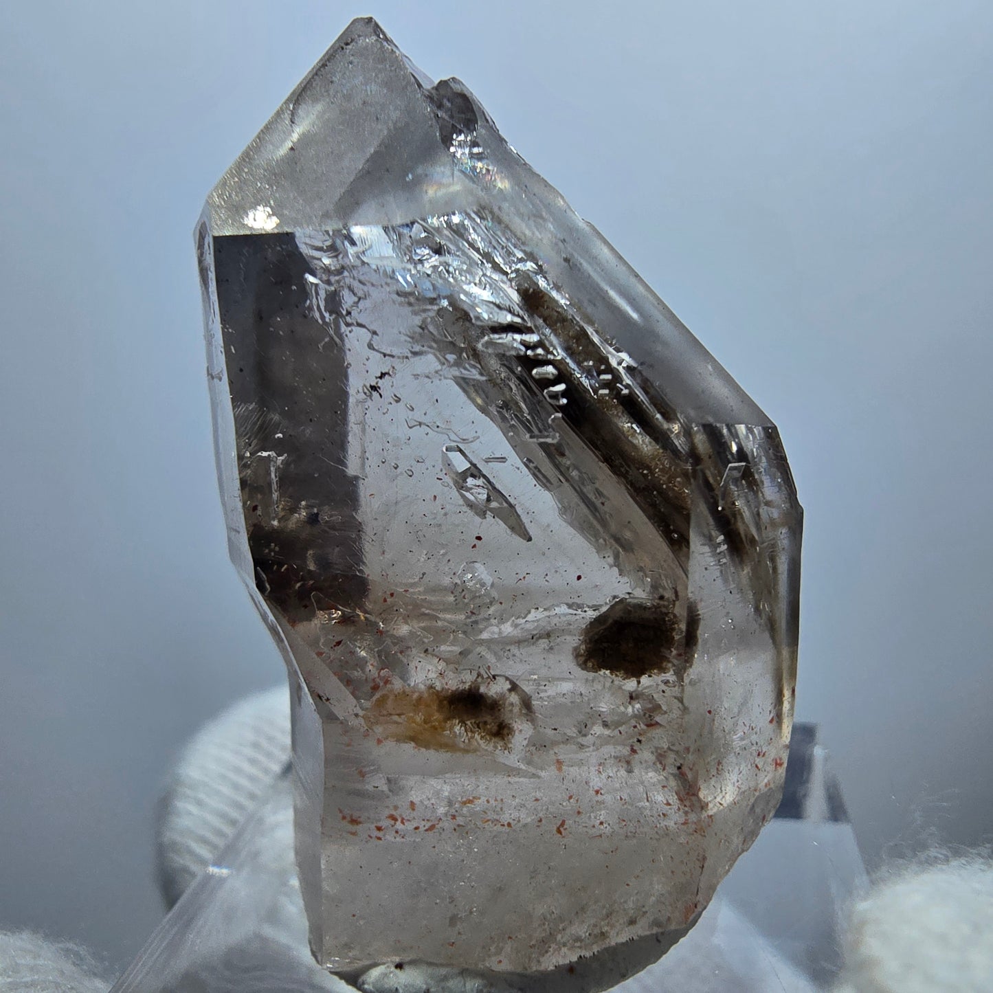 Clear Phantom Smoky Quartz Scepter Point Goboboseb, Namibia 37*21*17mm