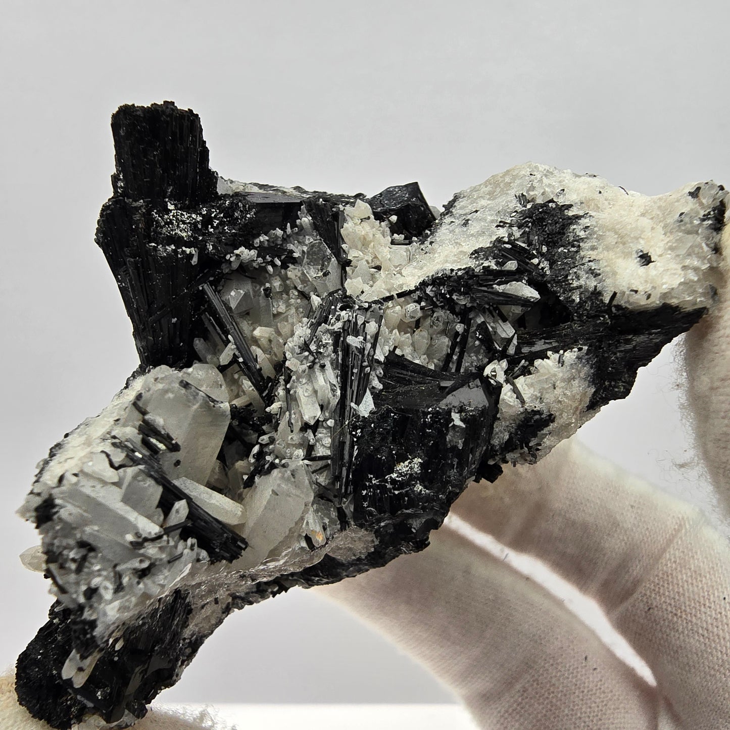 Seltene Schörl Turmalin, Quarz Stufe Erongo, Namibia 74*54*52mm Sammlung