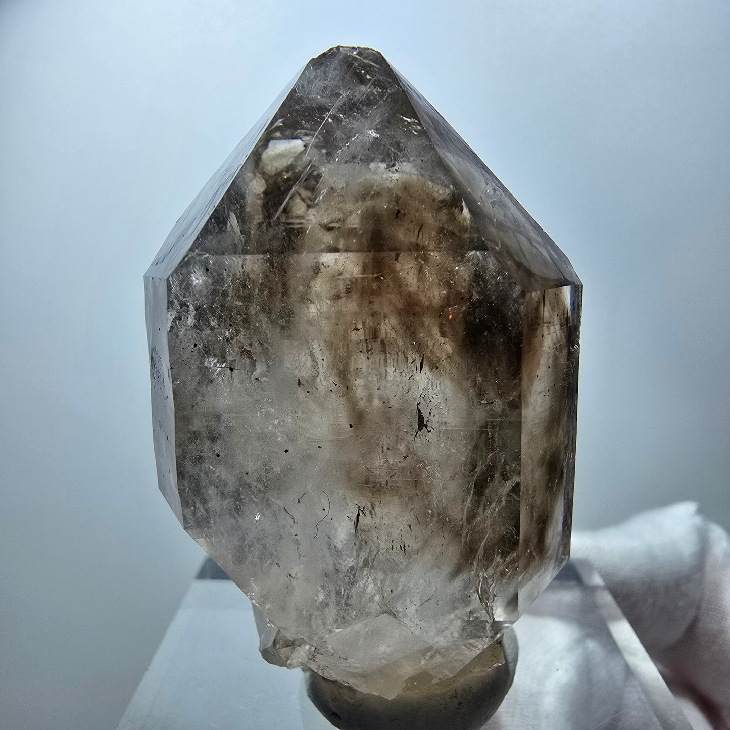 Großer Phantom Rauchquarz Zepter Kristall Goboboseb, Namibia 55*33*25mm