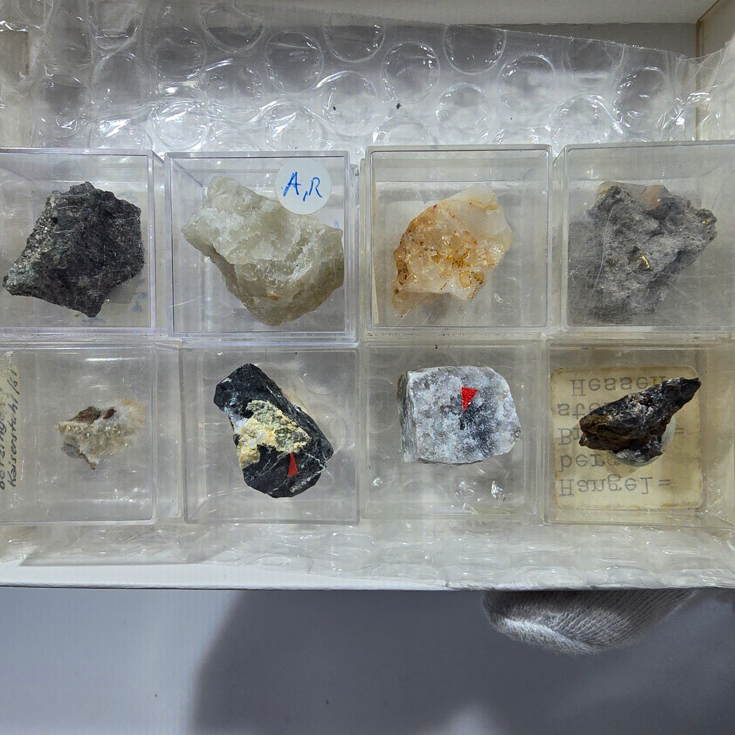 Collection de minéraux Micromount TOP Allemagne - 8 pièces Allemagne #8062