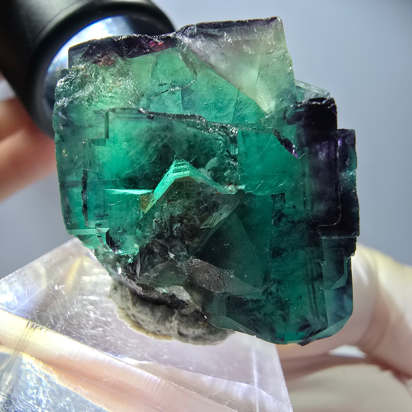 Rare Fluorite Cube Specimen, green purple Okorusu, Namibia 31*28*27mm