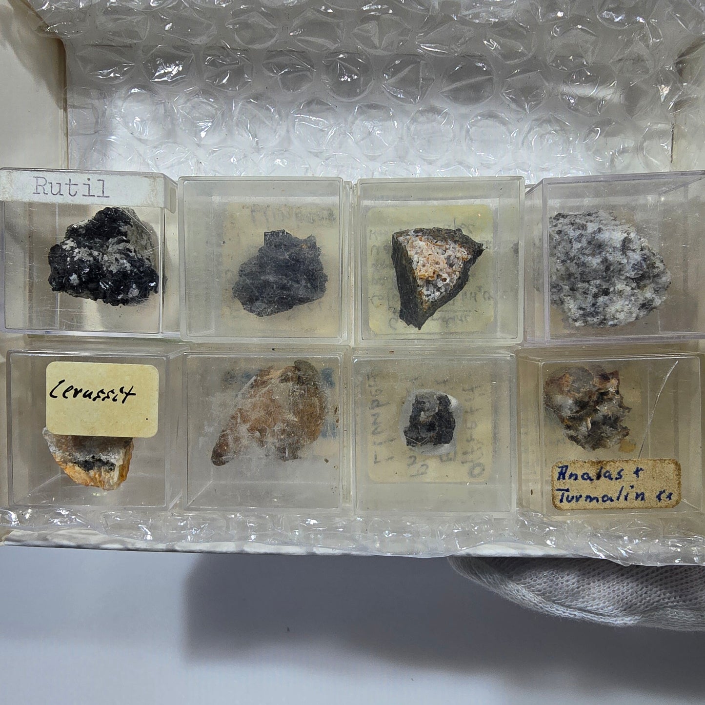 Collection de minéraux Micromount TOP Allemagne - 8 pièces Allemagne #8051