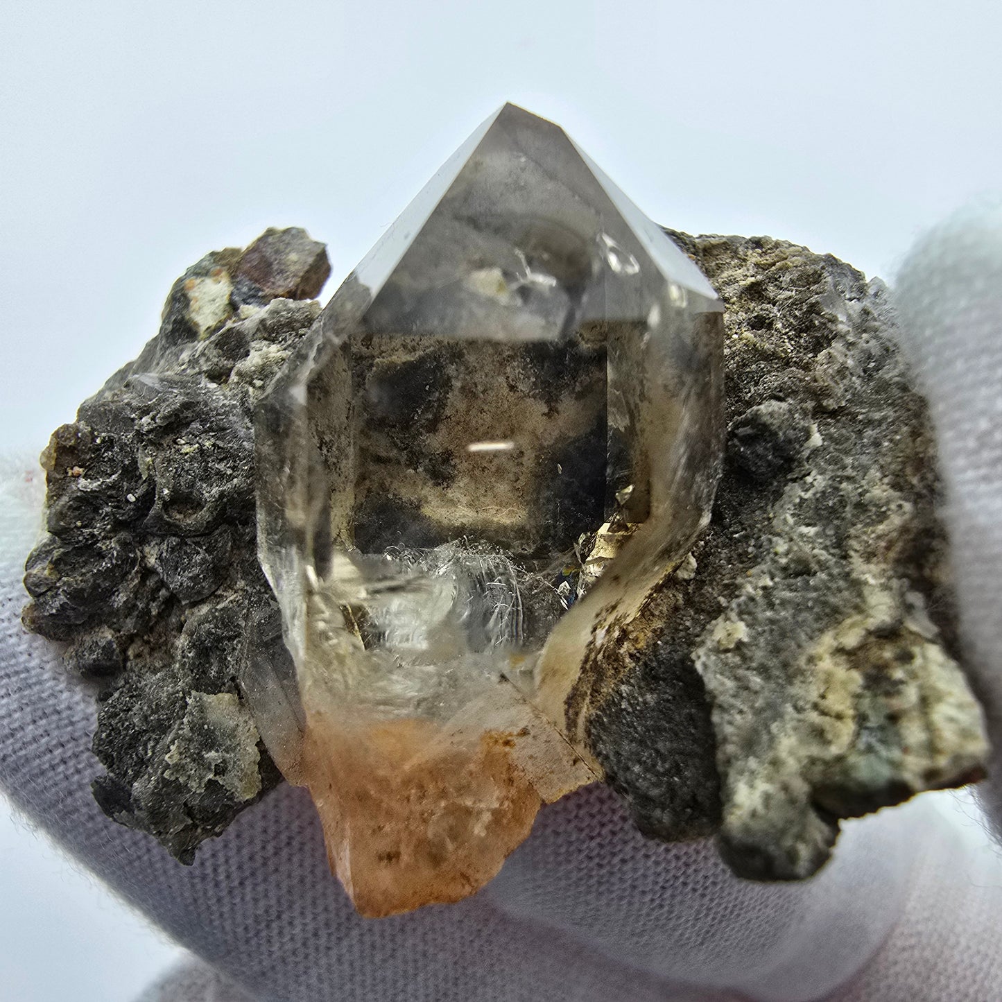 Phantom Rauchquarz Zepter auf Matrix Goboboseb, Namibia 39*33*20mm Sammlung
